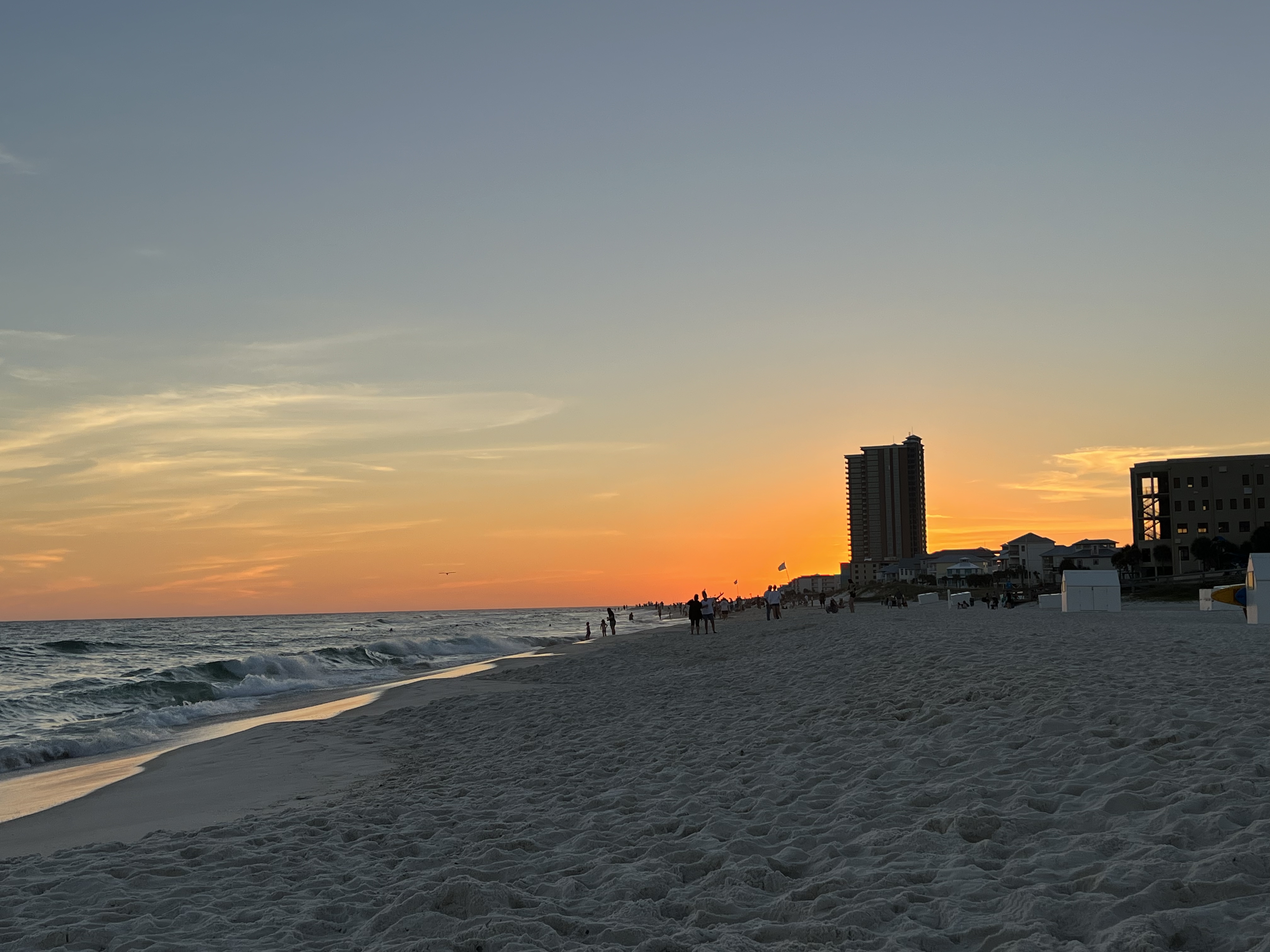 The orange sunsets are fitting for Orange Beach