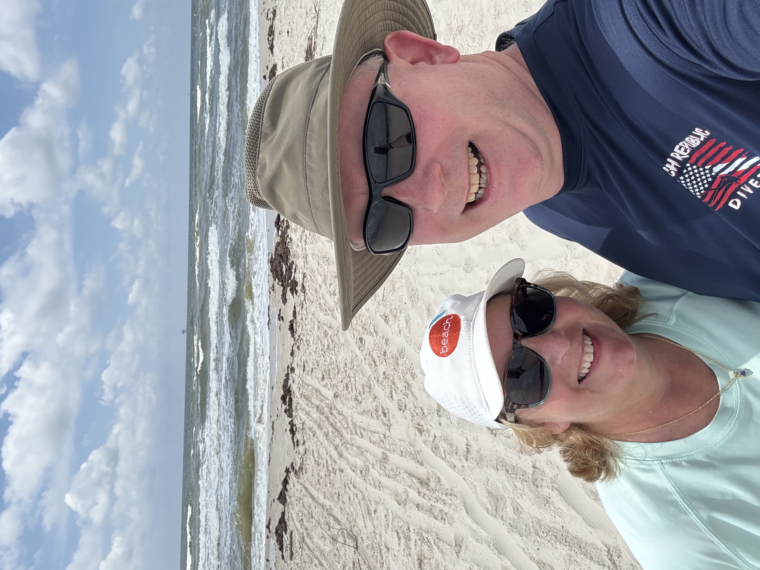 Chad and Donna Selfie on the Beach | Orange Beach, AL