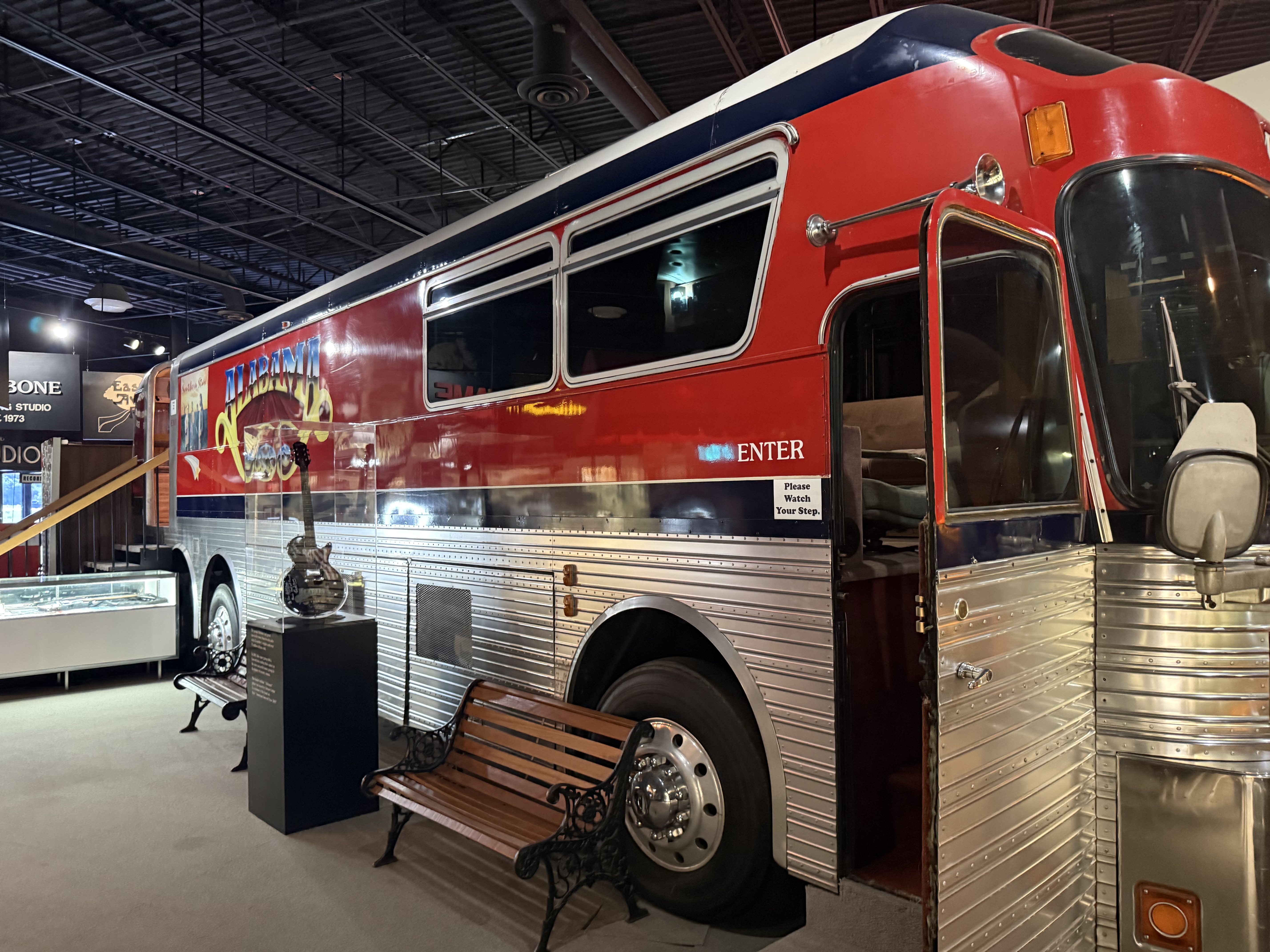Tour Bus for country group Alabama at the Alabama Music Hall of Fame