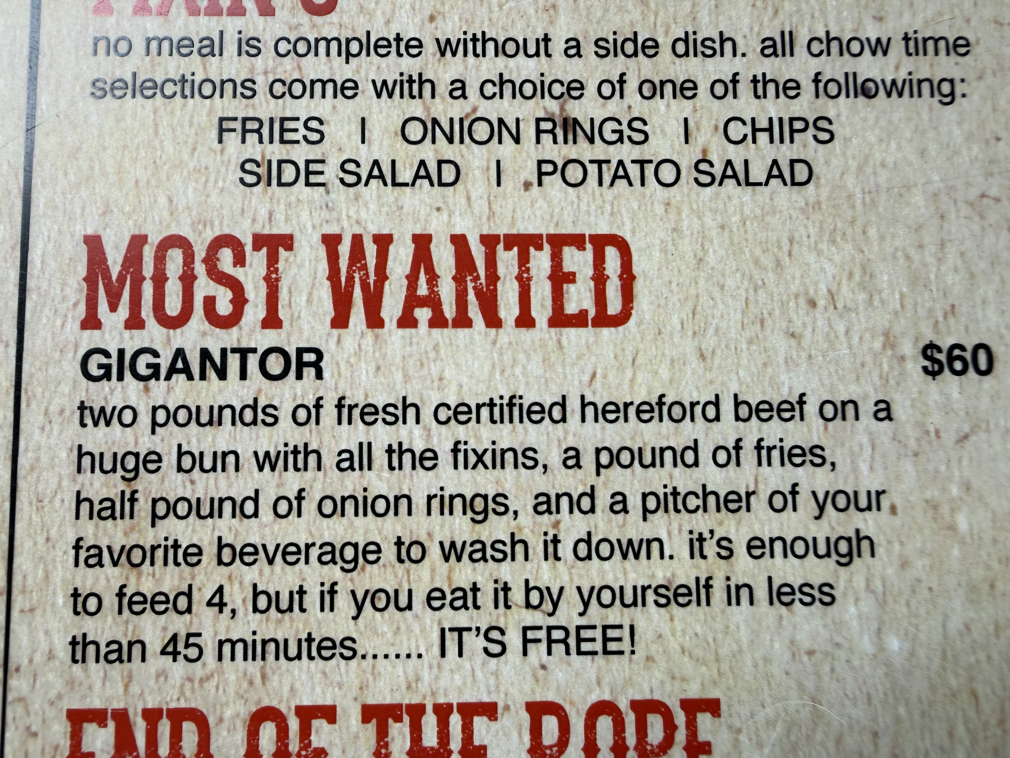 Rattlesnake Saloon Gigantor description