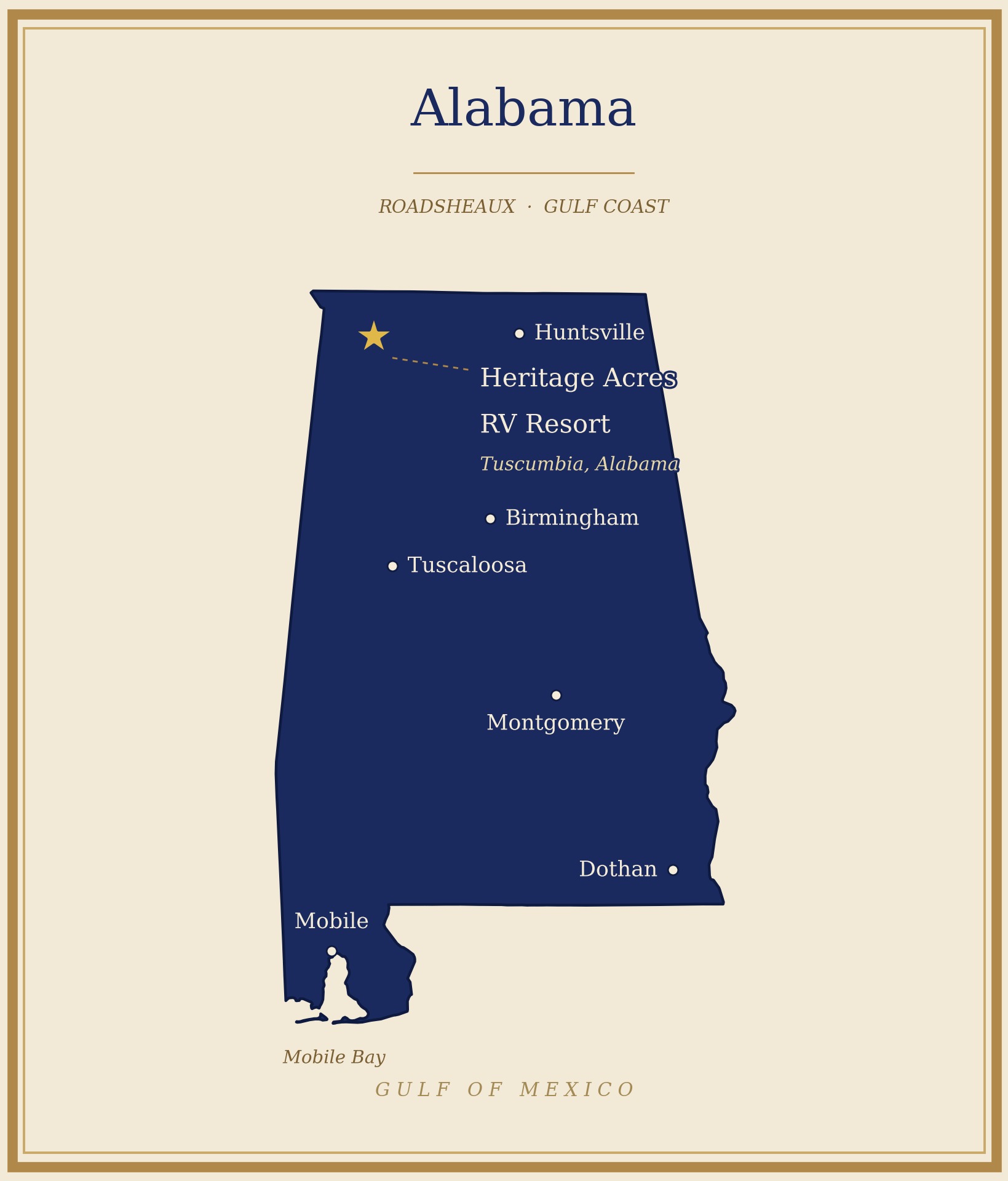 Heritage Acres RV Resort Map Locator