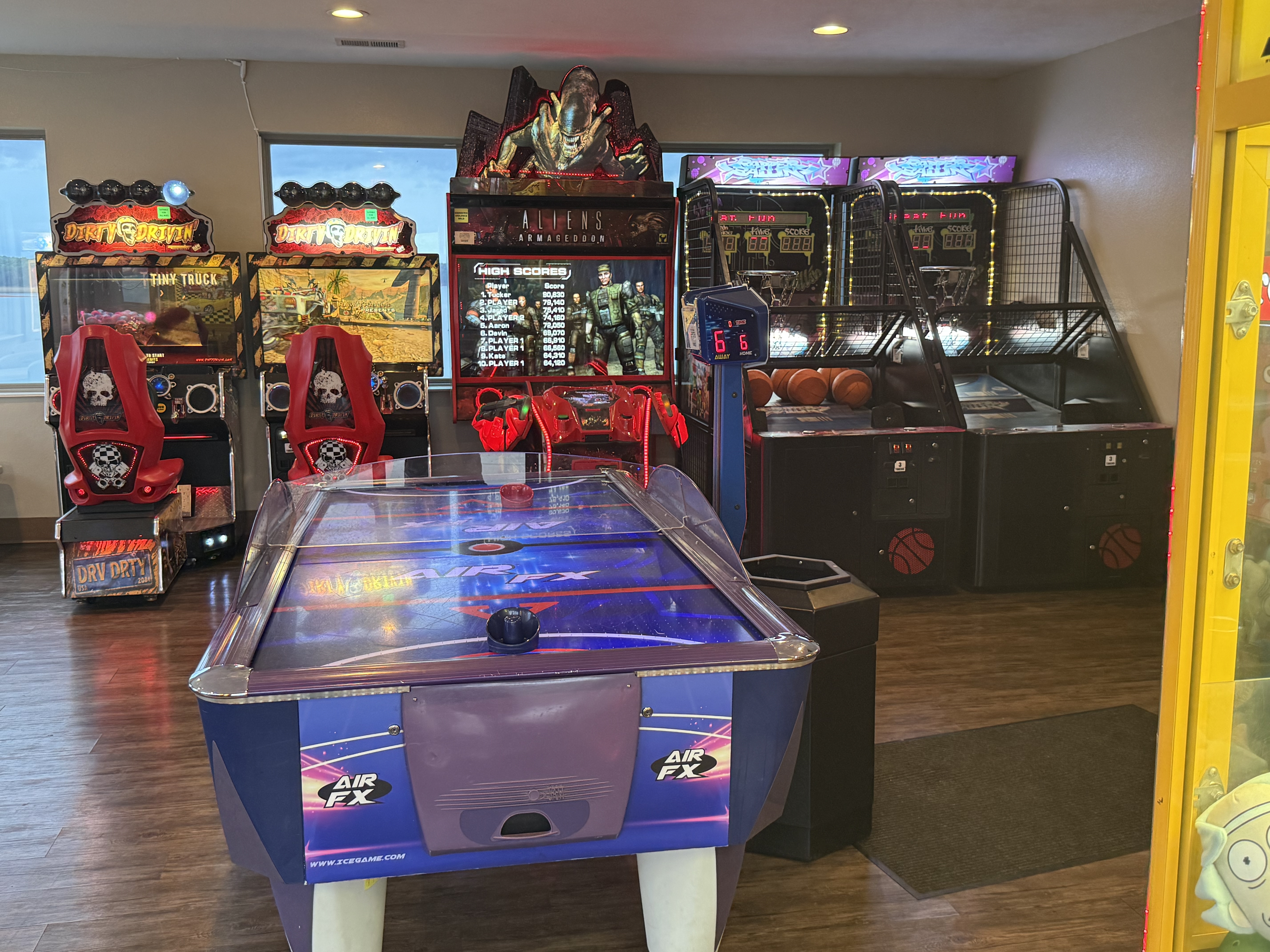 Arcade by pool area at Anchor Down