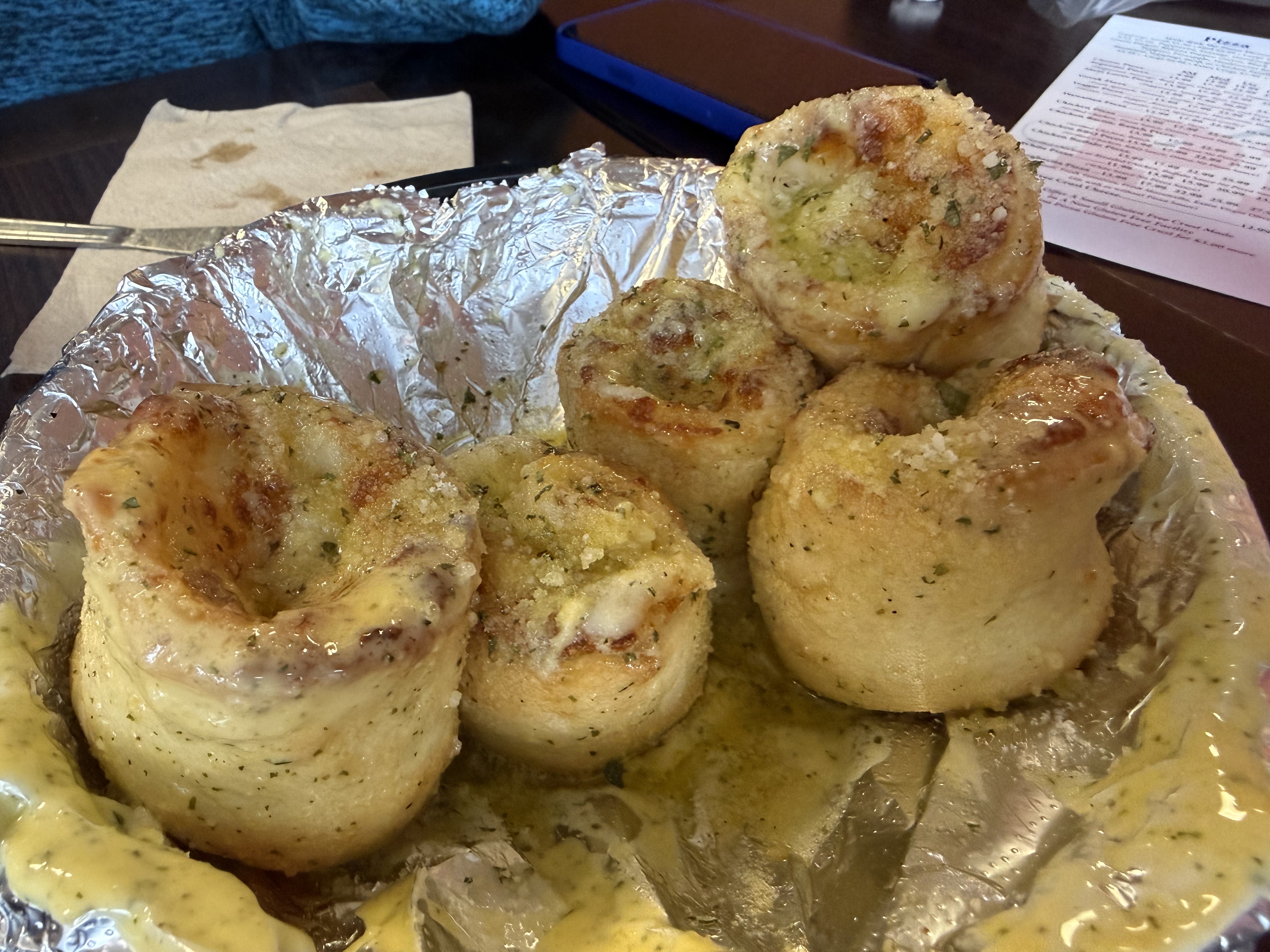 stuffed garlic knots similar to Chancey's Chrusties