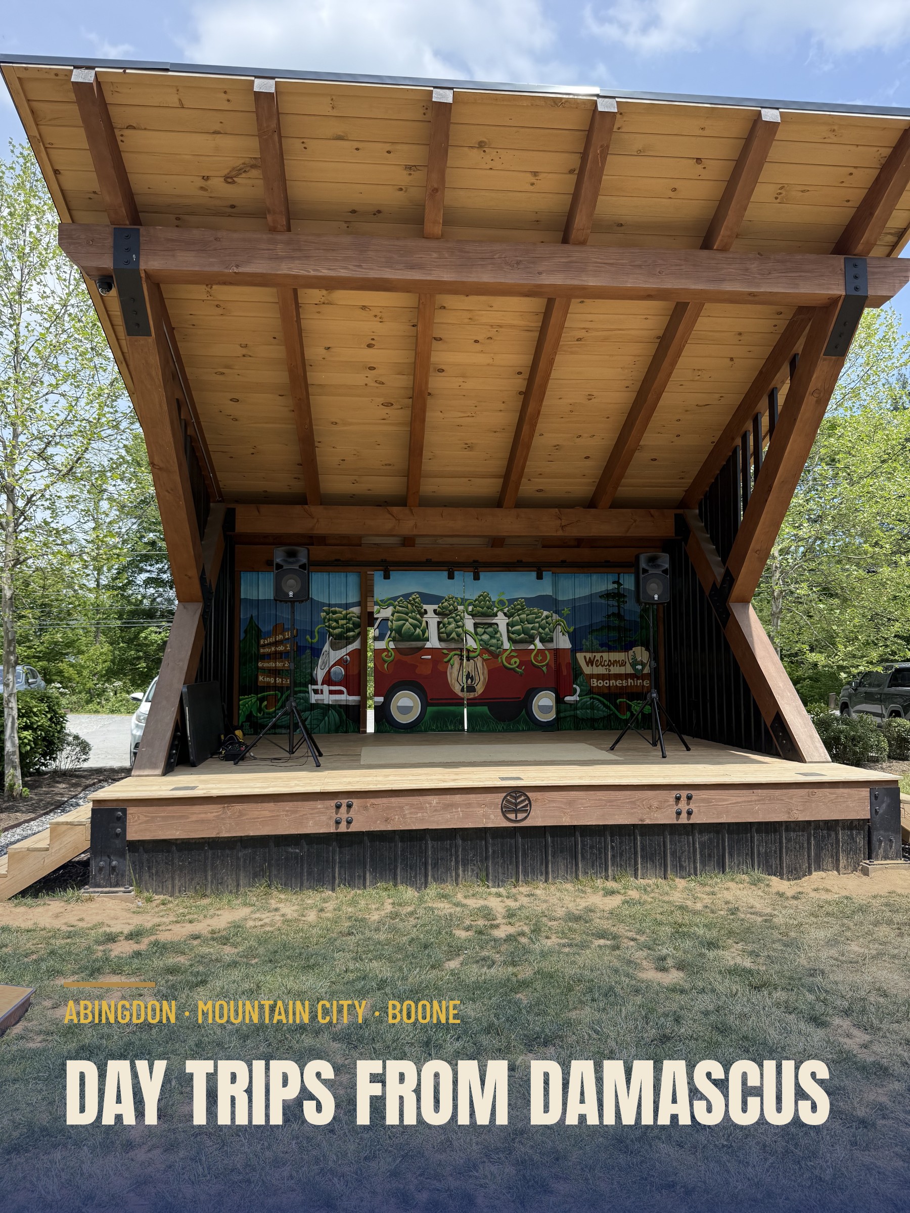 Stage at Booneshine Brewing