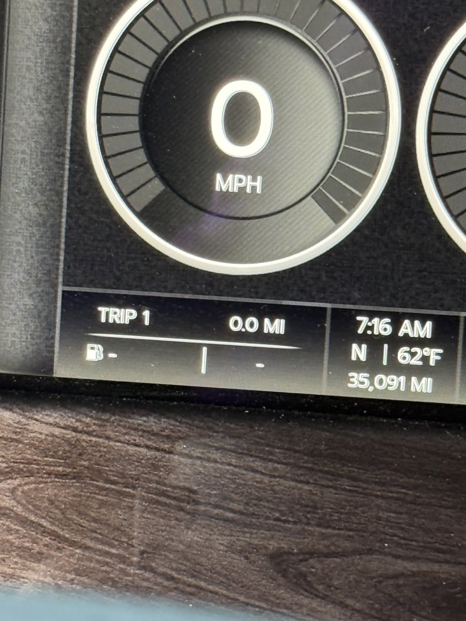Tripometer at 0.0 miles!