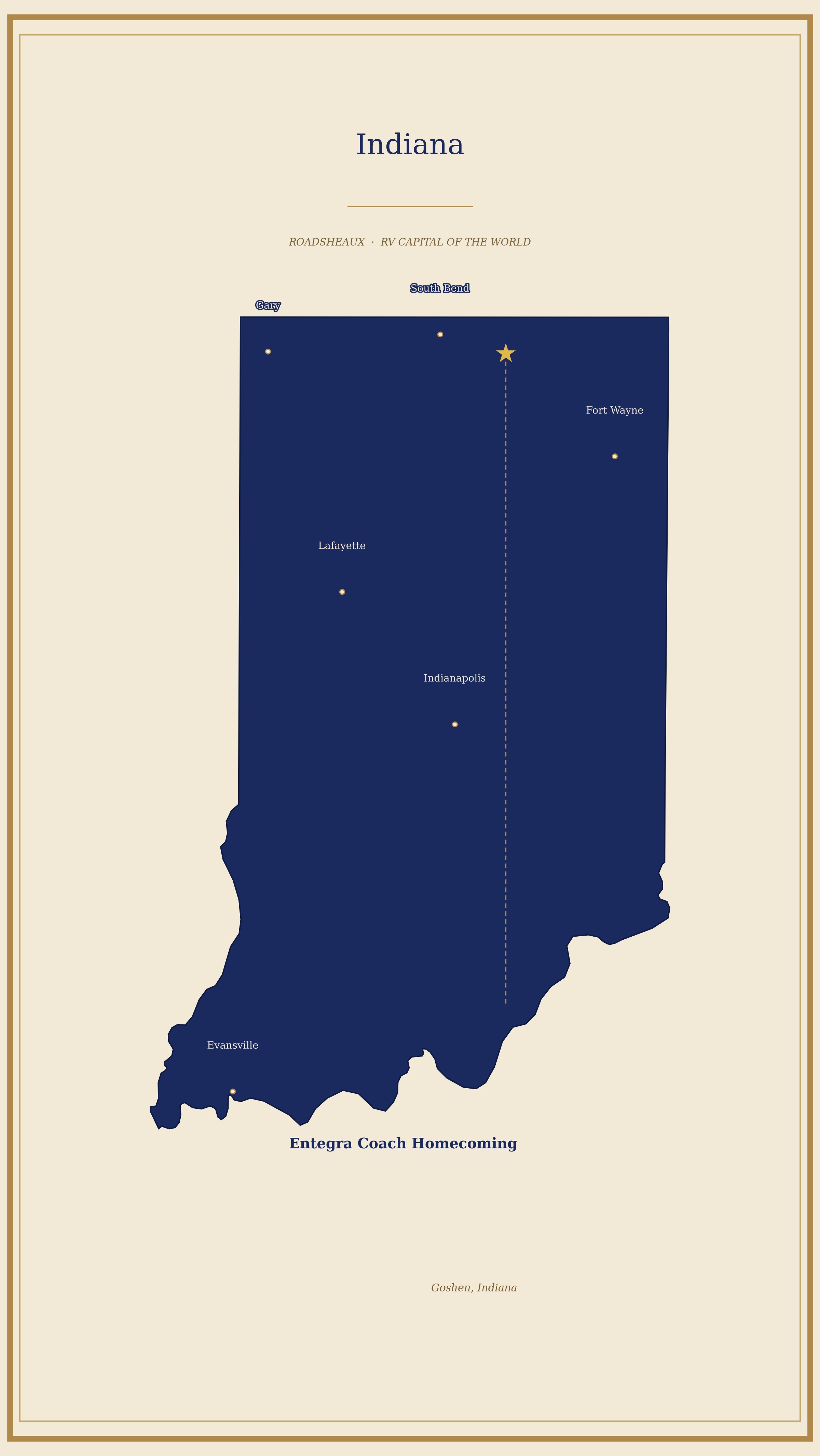 Goshen Indiana locator map
