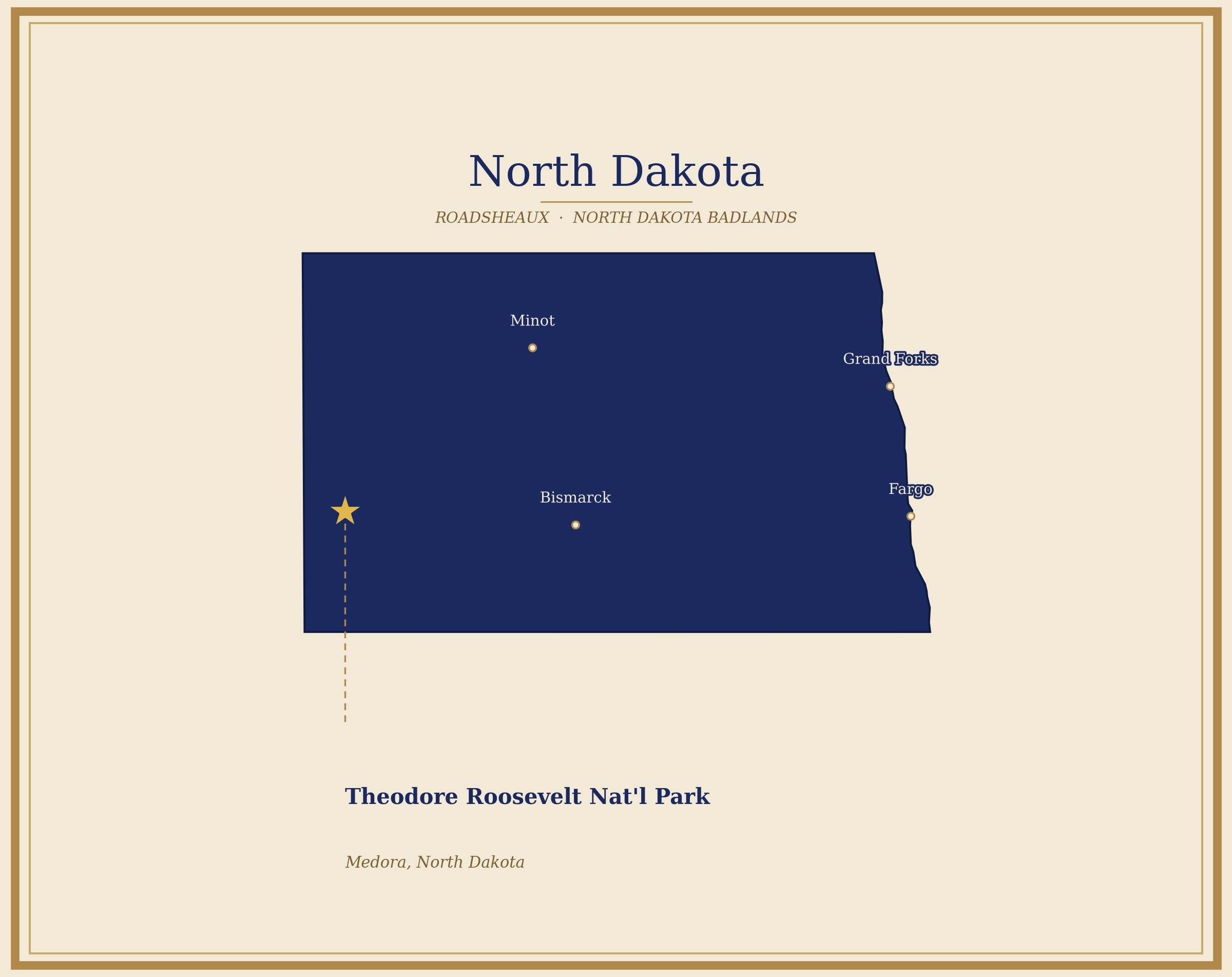 Theodore Roosevelt National Park Map Locator