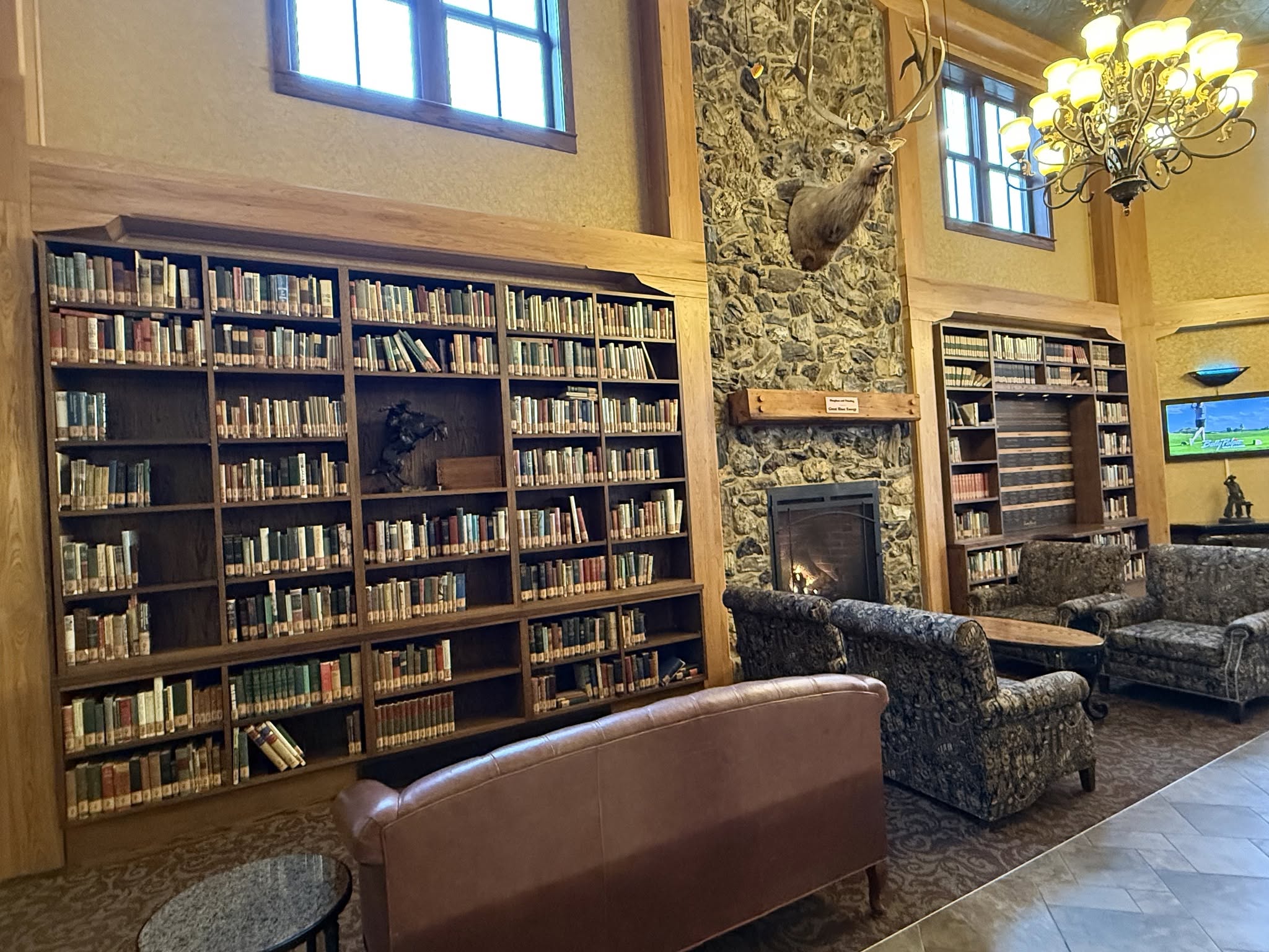 Library at Rough Riders Hotel - all Theodore Roosevelt Books