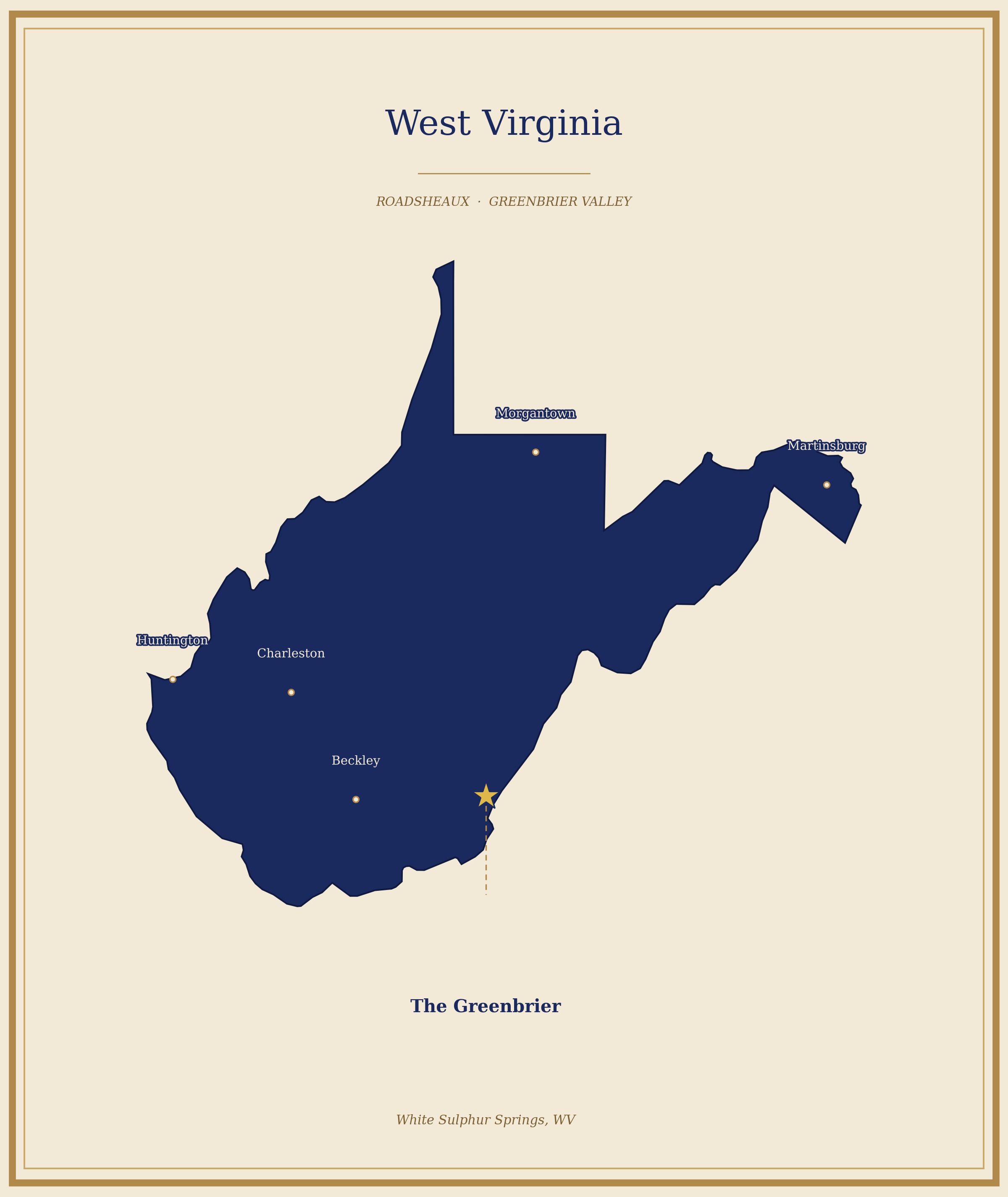 Locator Map of the Greenbriar Resort