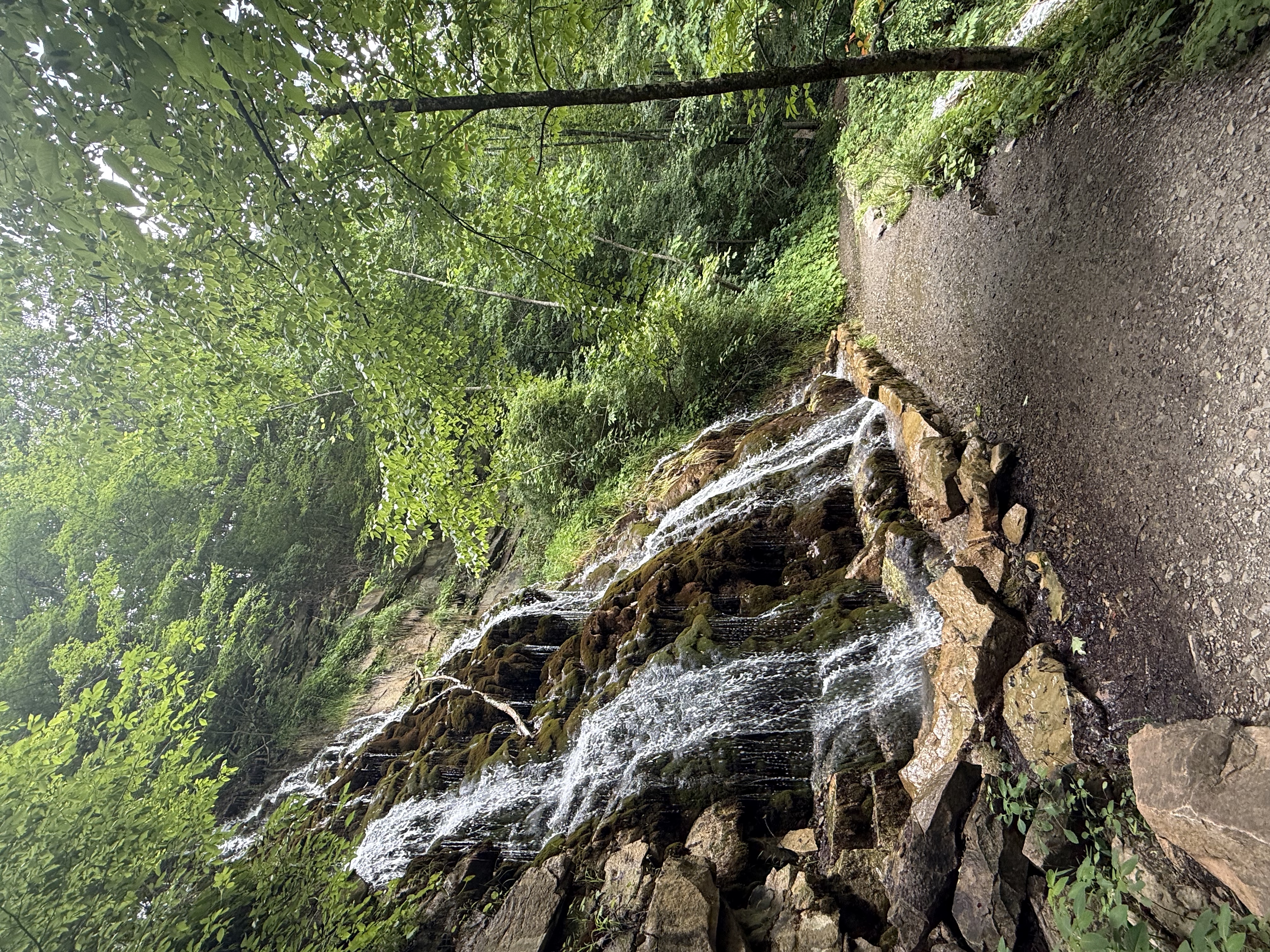 Falls under the Trail
