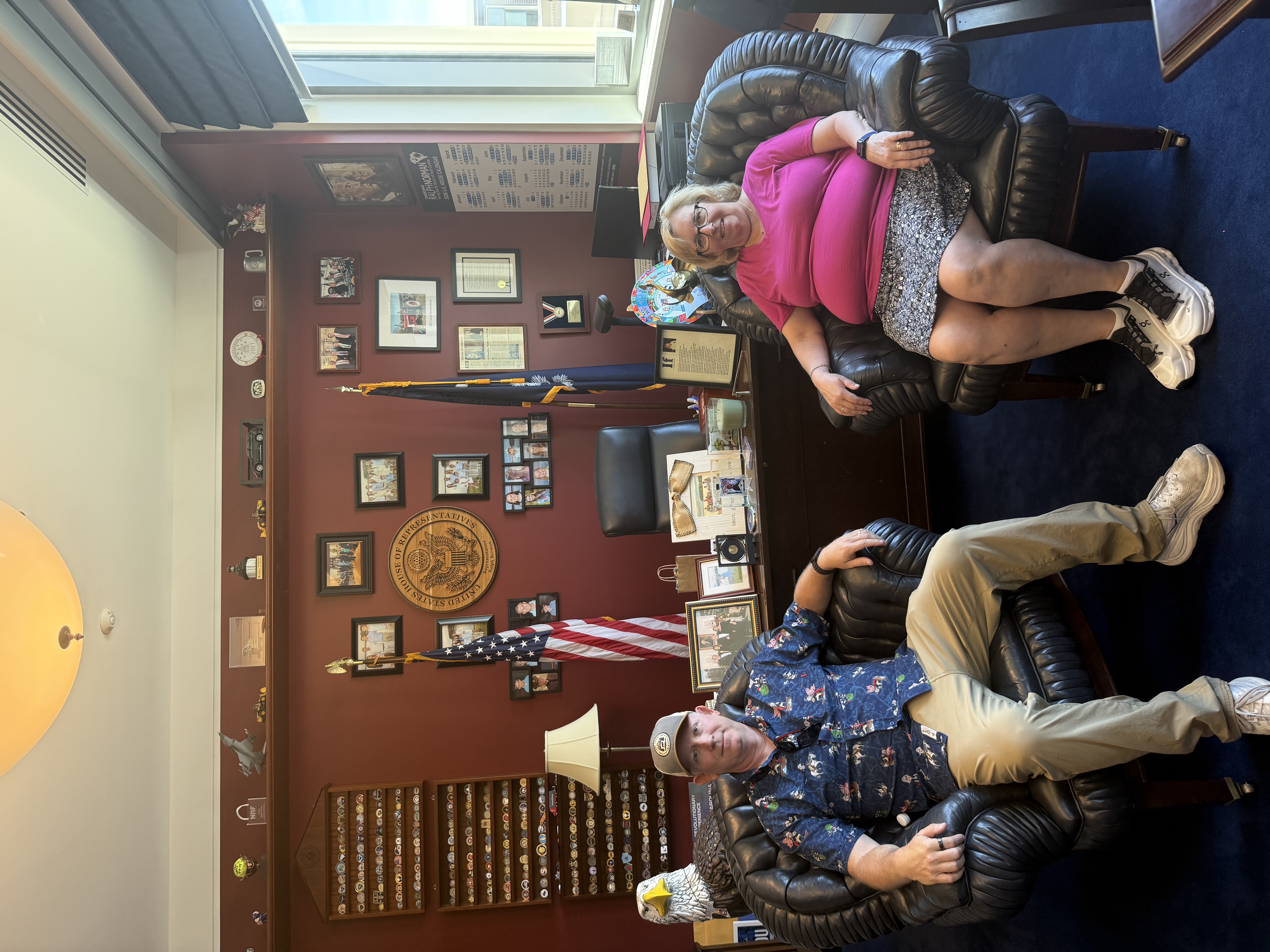 Chad and Donna in Representative Normans office