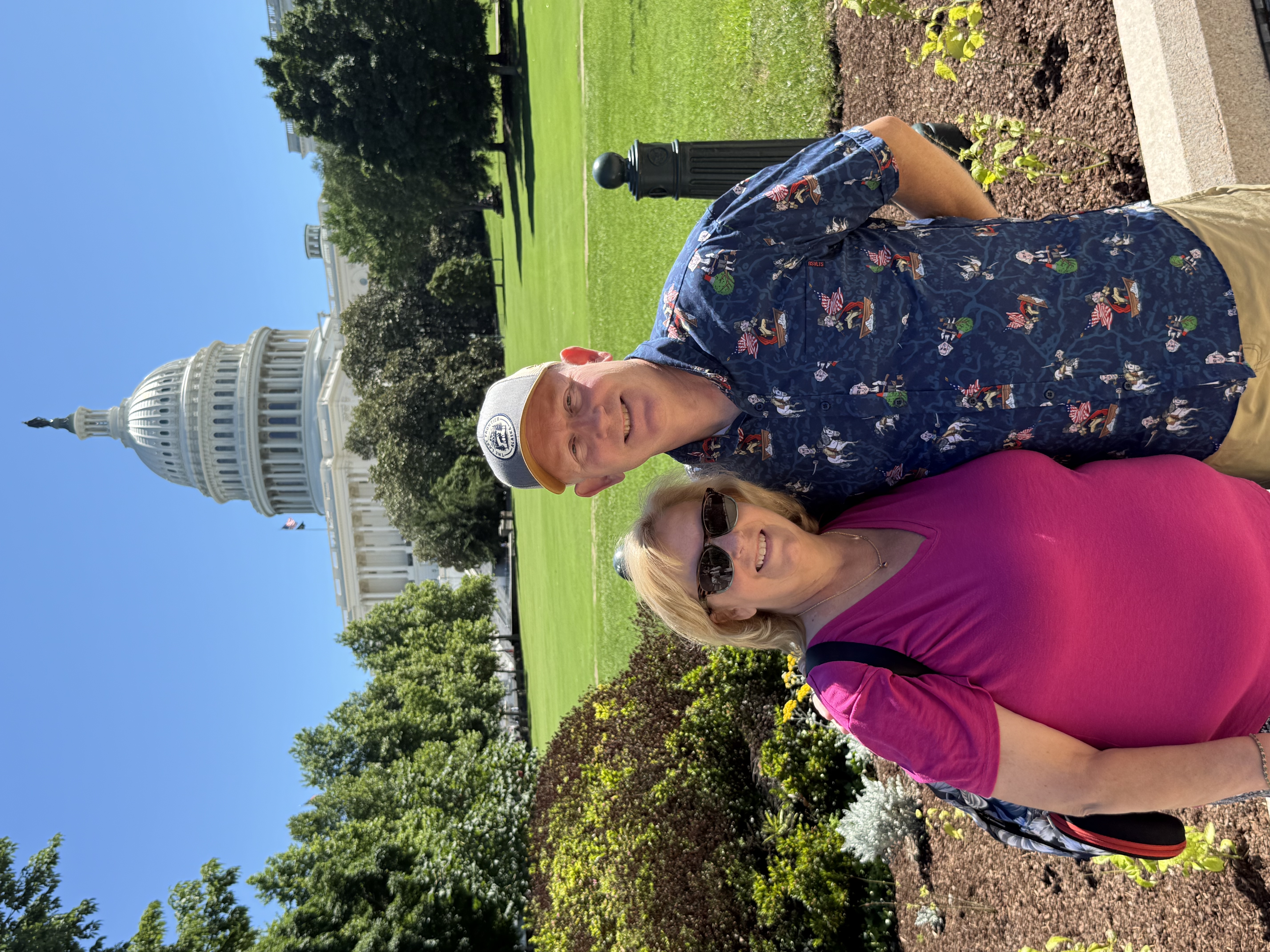 Chad and Donna in front of US Capitol Building