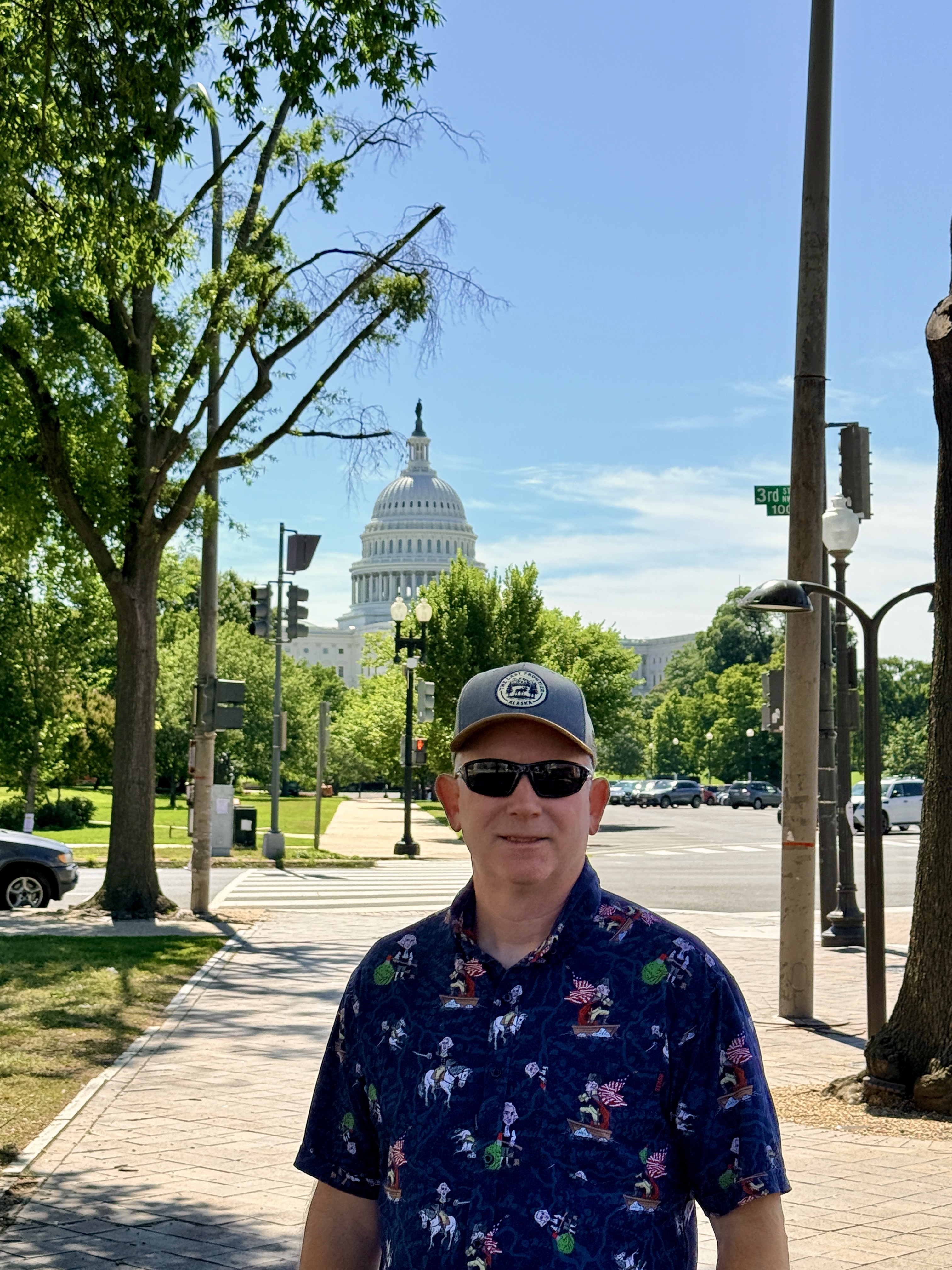 Chad in front of US Capitol
