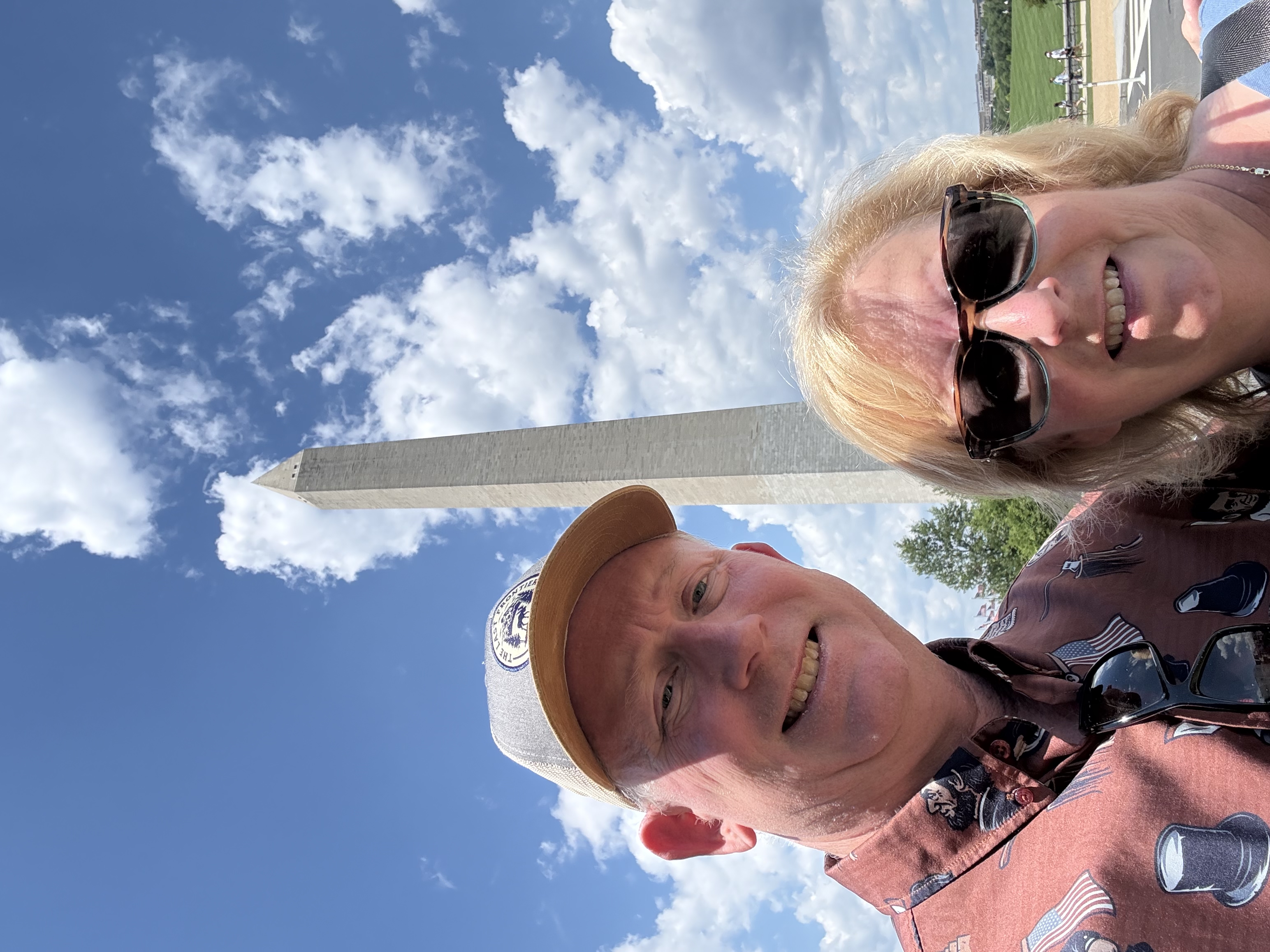 Chad and Donna at Washington Monument