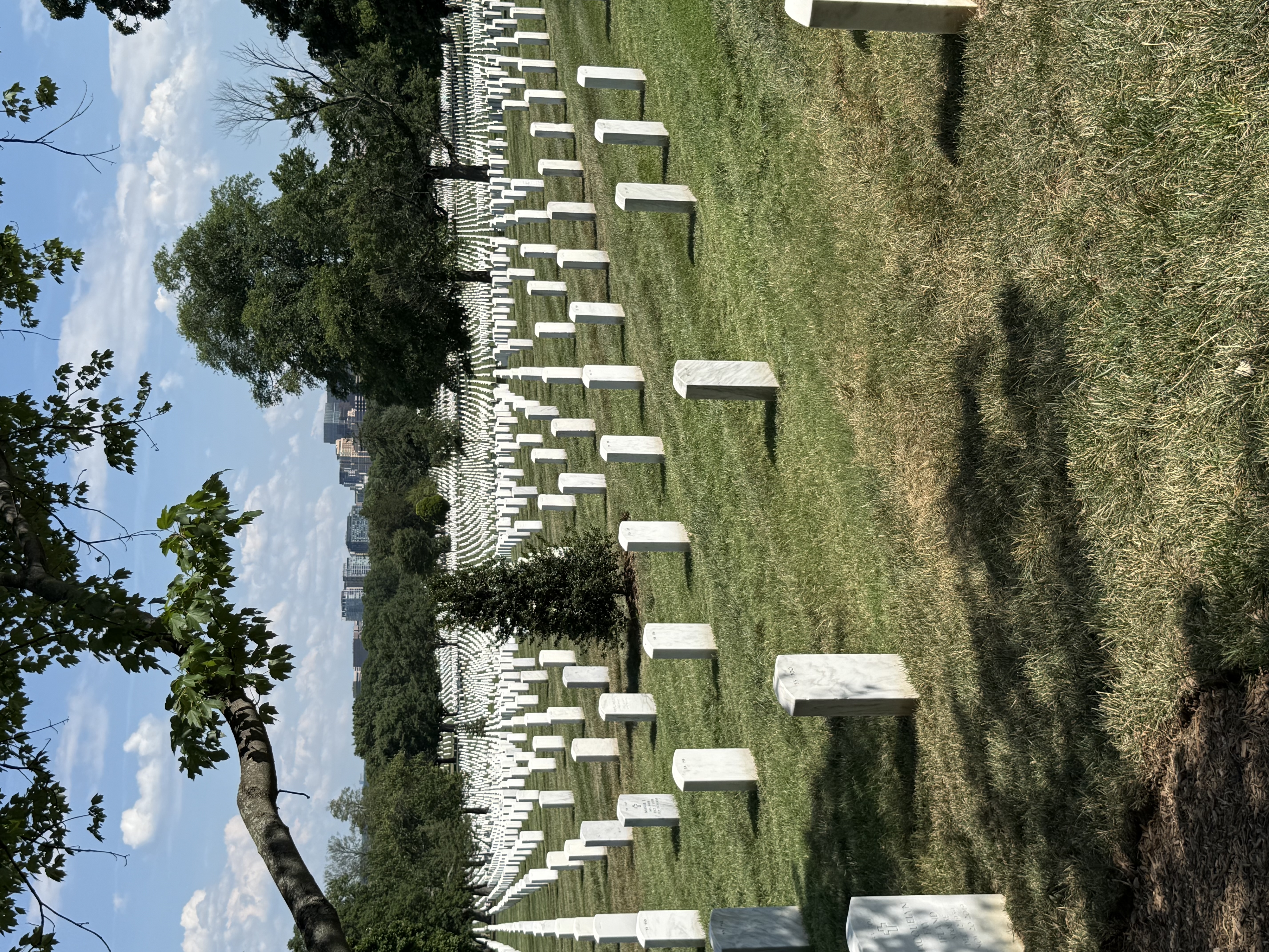 Headstones at Arlington National Cemetery