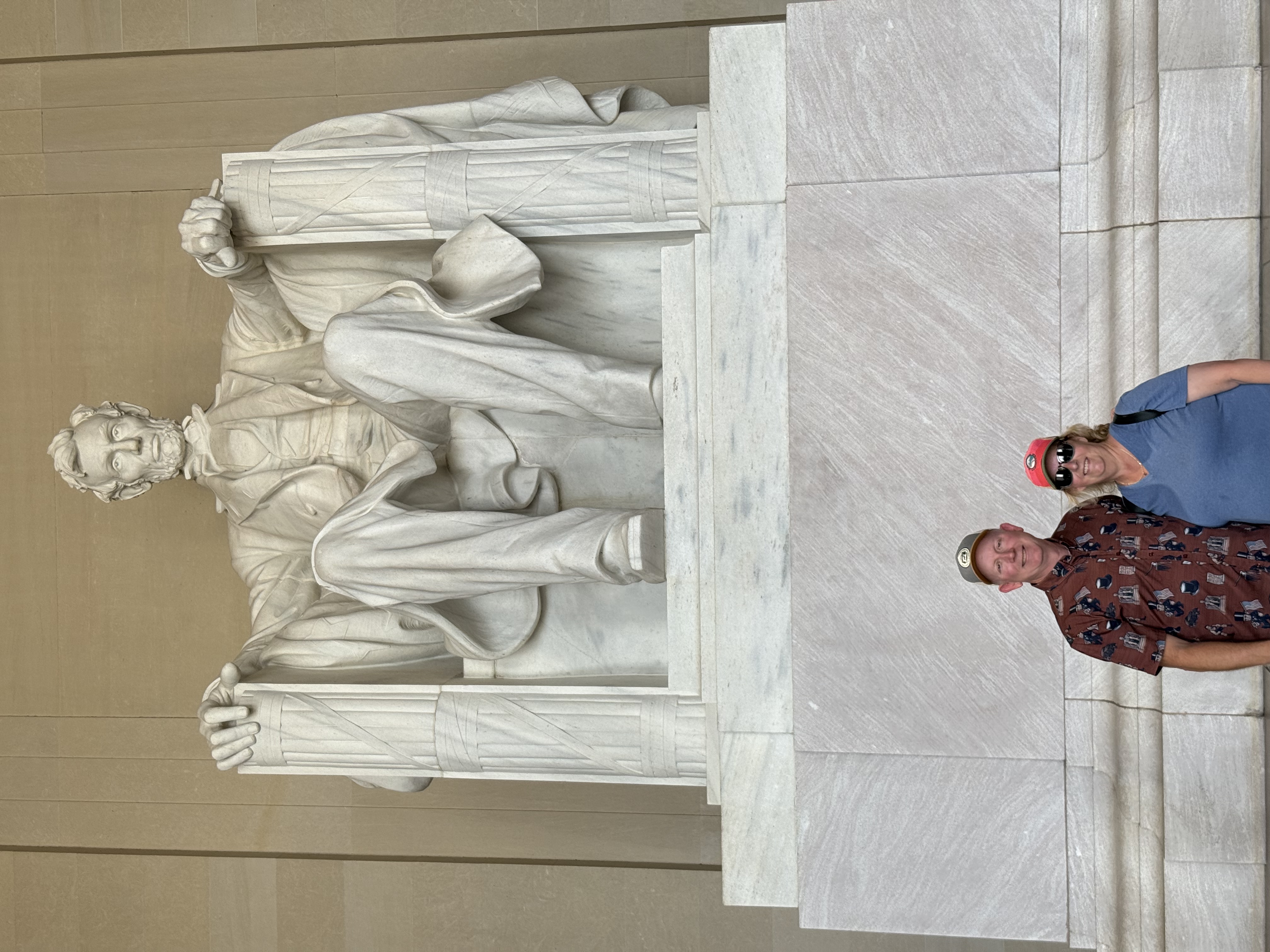 Chad and Donna at Lincoln Memorial