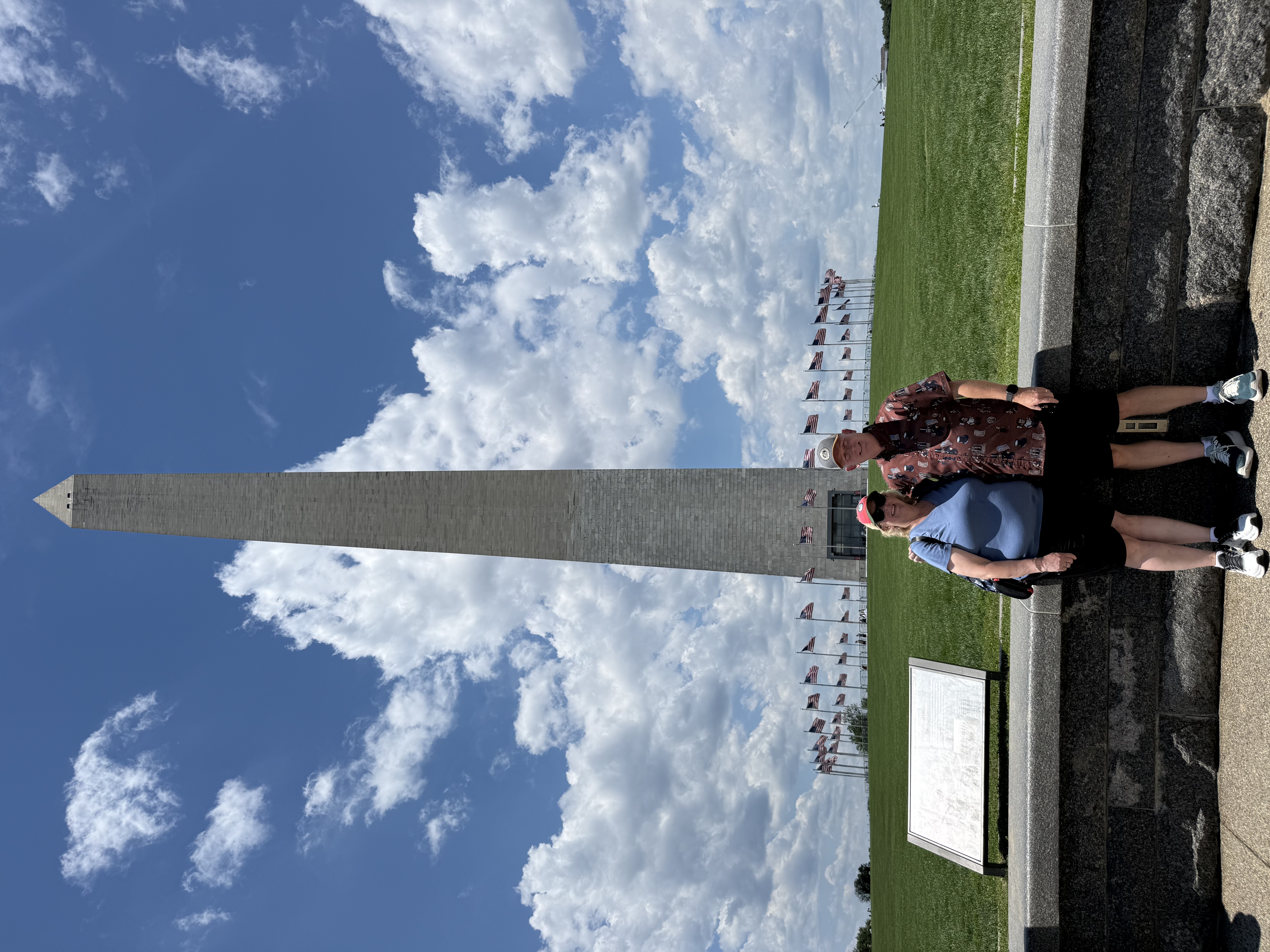Chad and Donna in front of Washington Monument