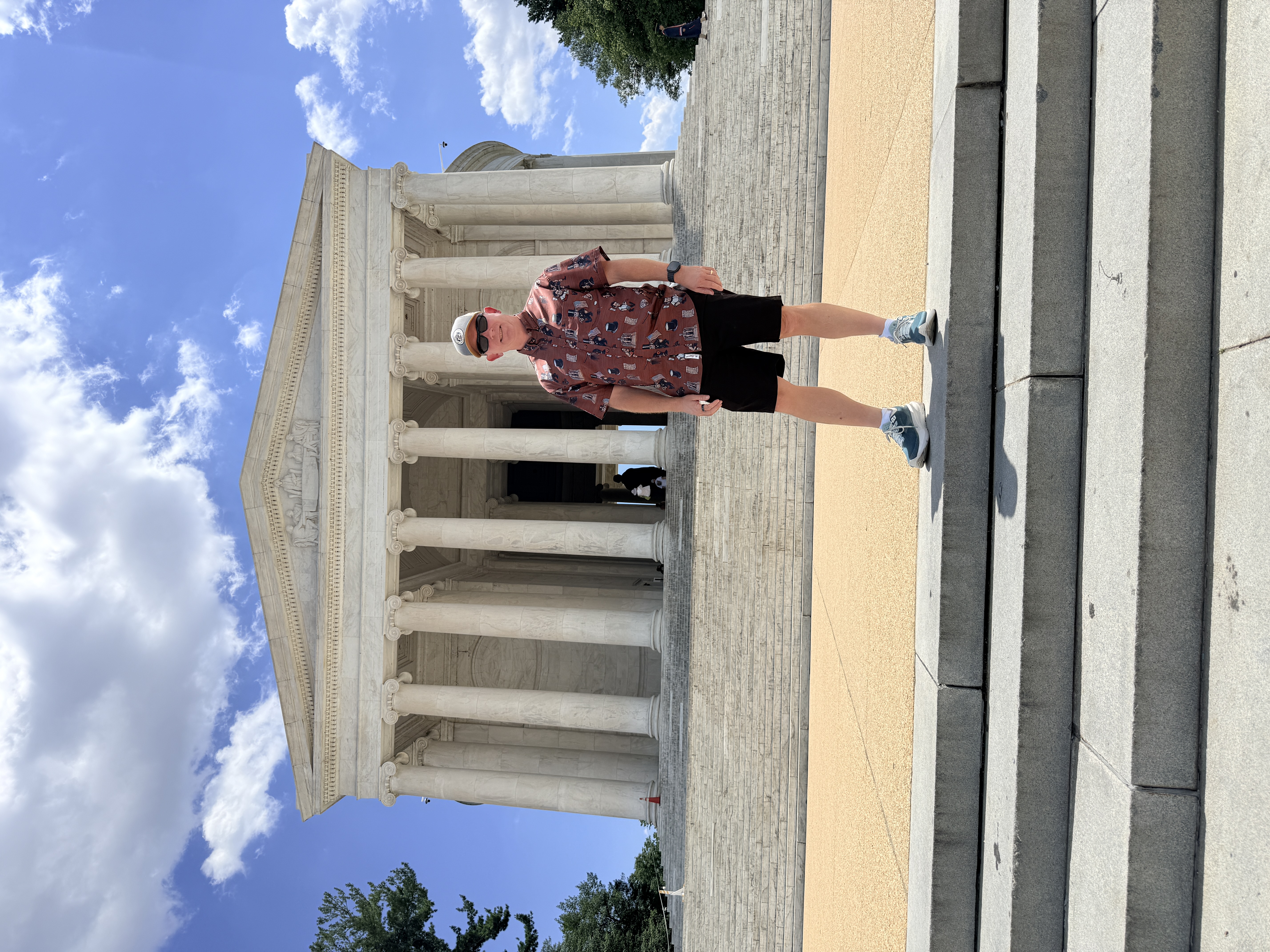Chad at Jefferson Memorial