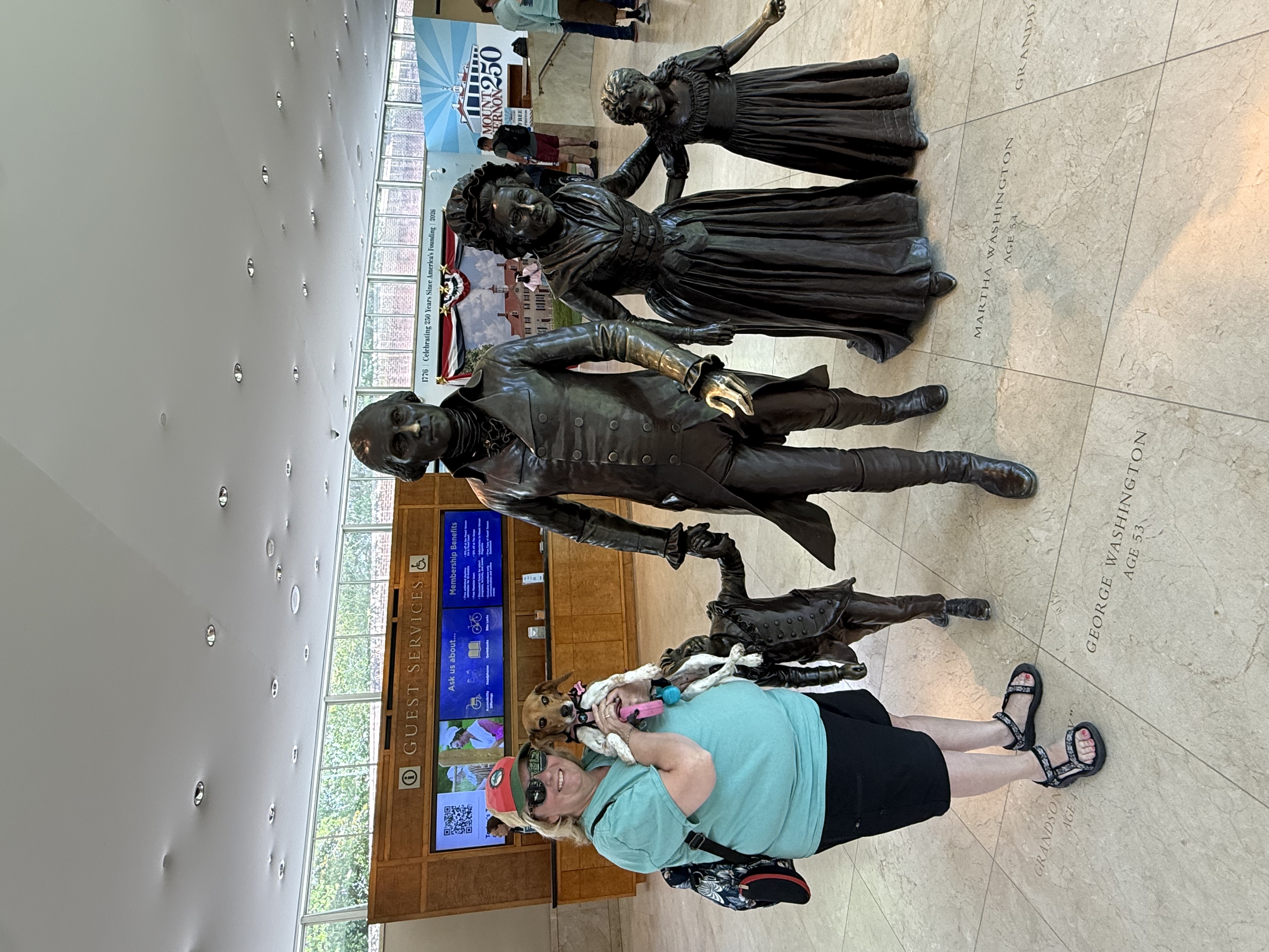 Donna and Juneaux with the Washington's