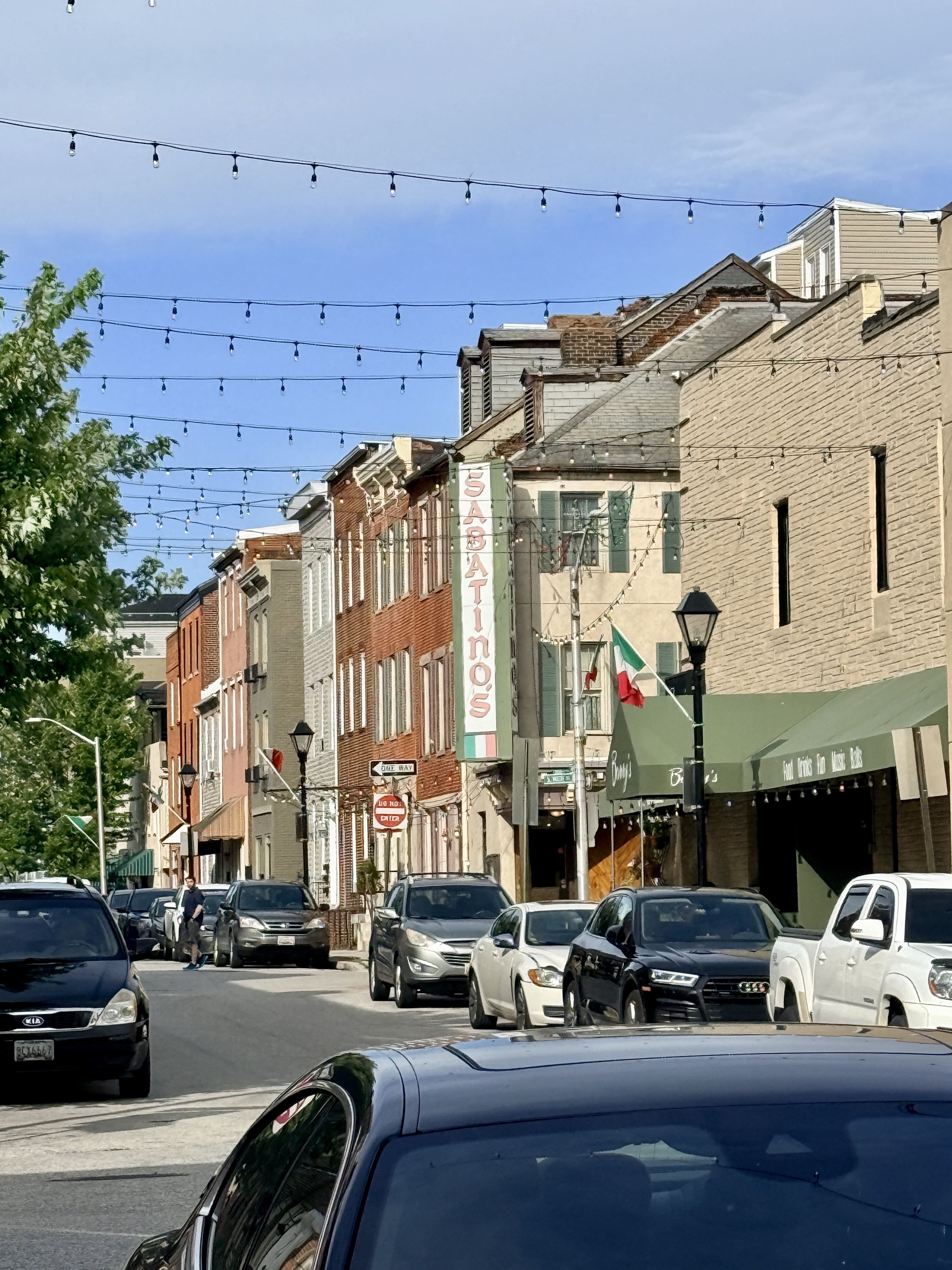 Streets of Little Italy in Baltimore MD
