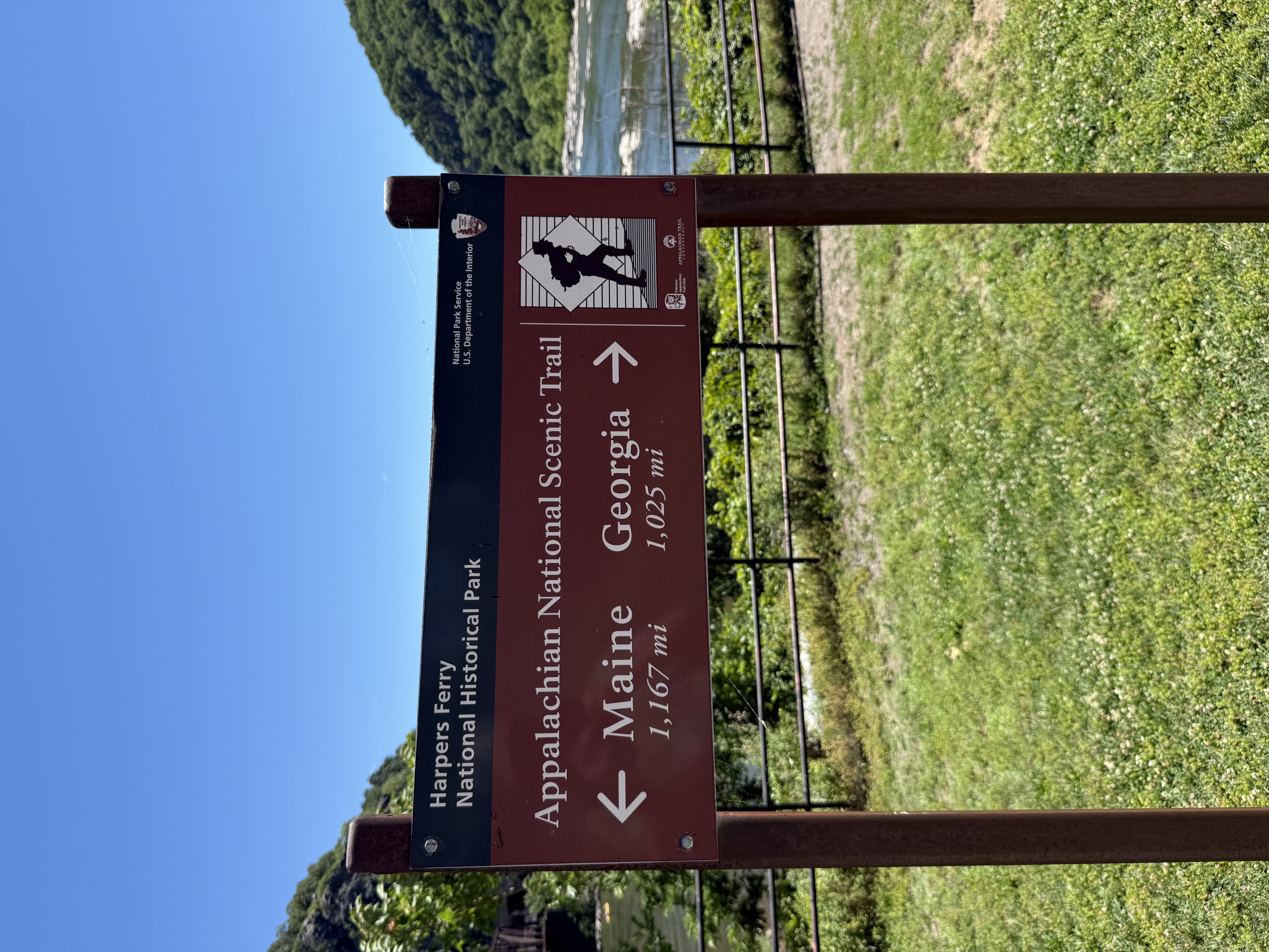 Appalachian Trail runs right through Harpers Ferry
