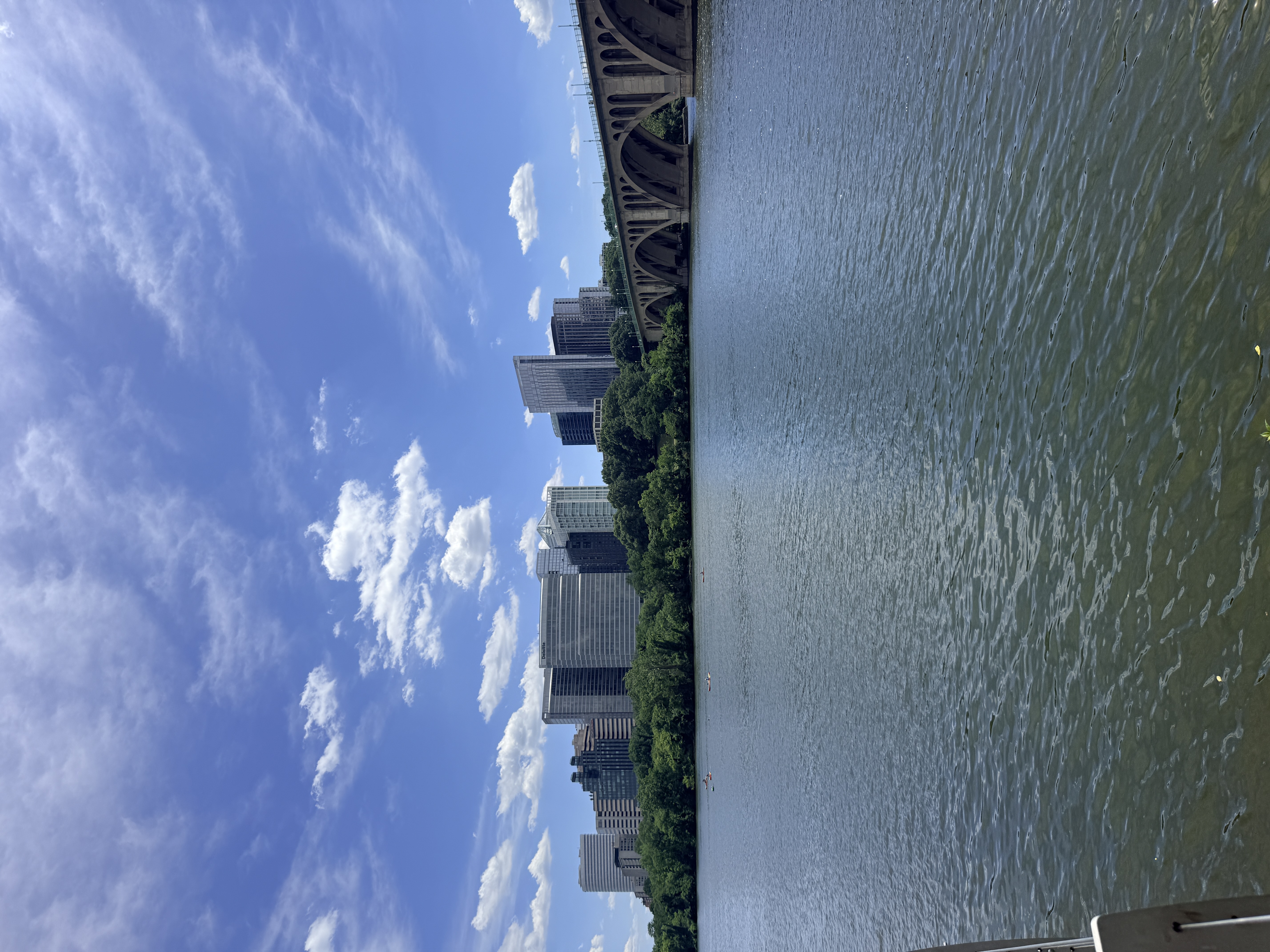 Downtown Washington across the Potomac from Washington Harbor