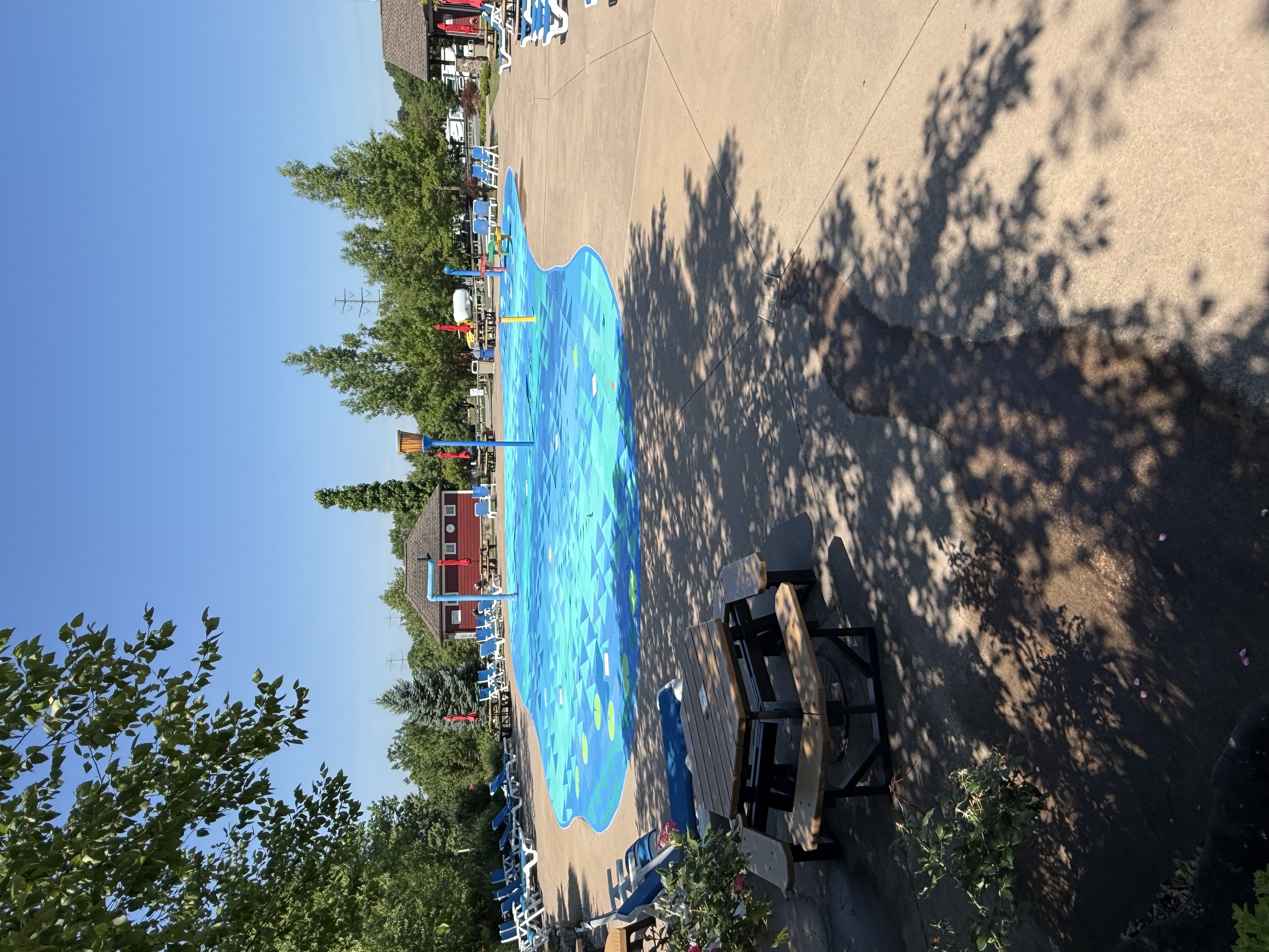 Splash pad at Cherry Hill Park