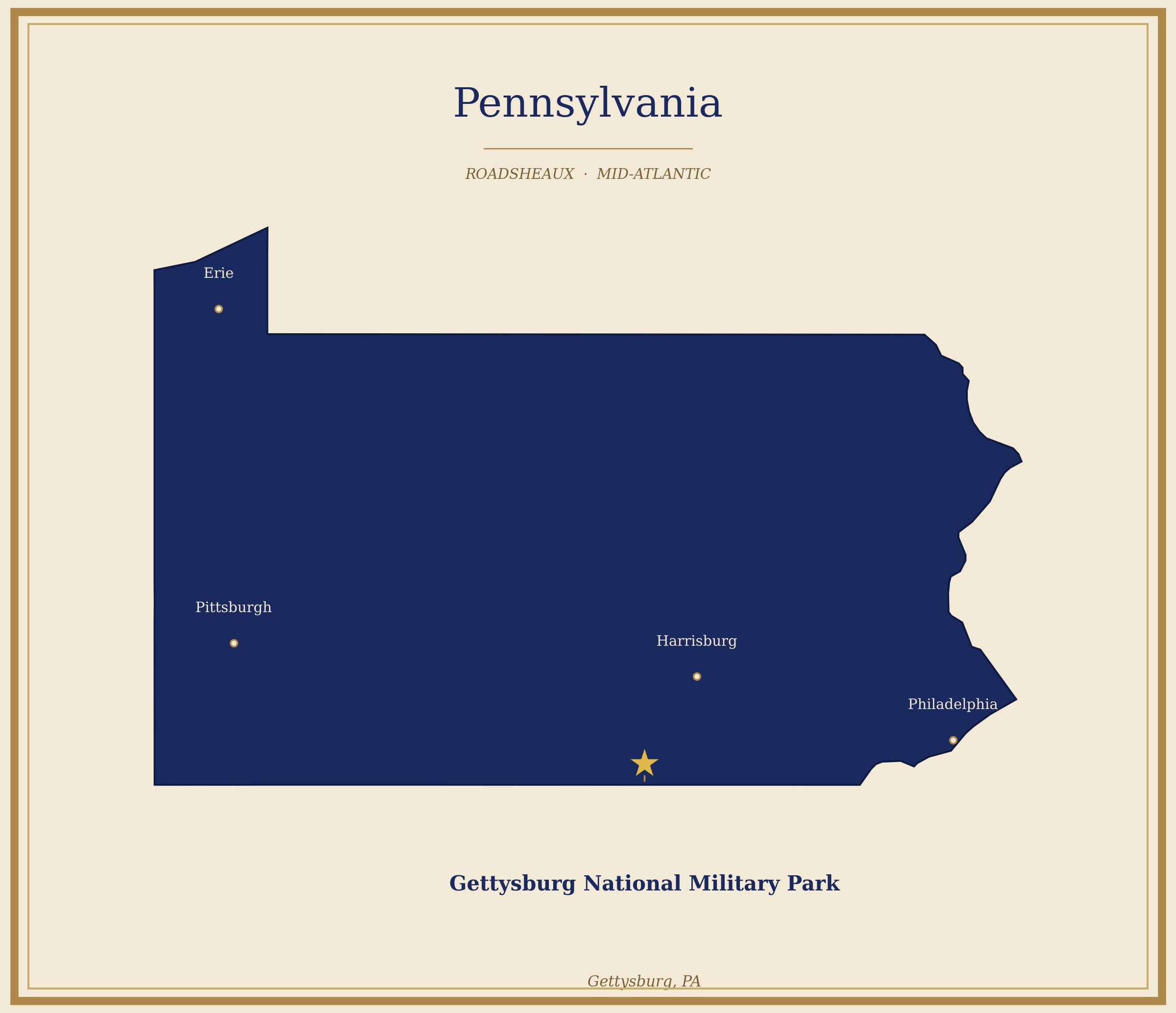 Gettysburg National Military Park Locator Map