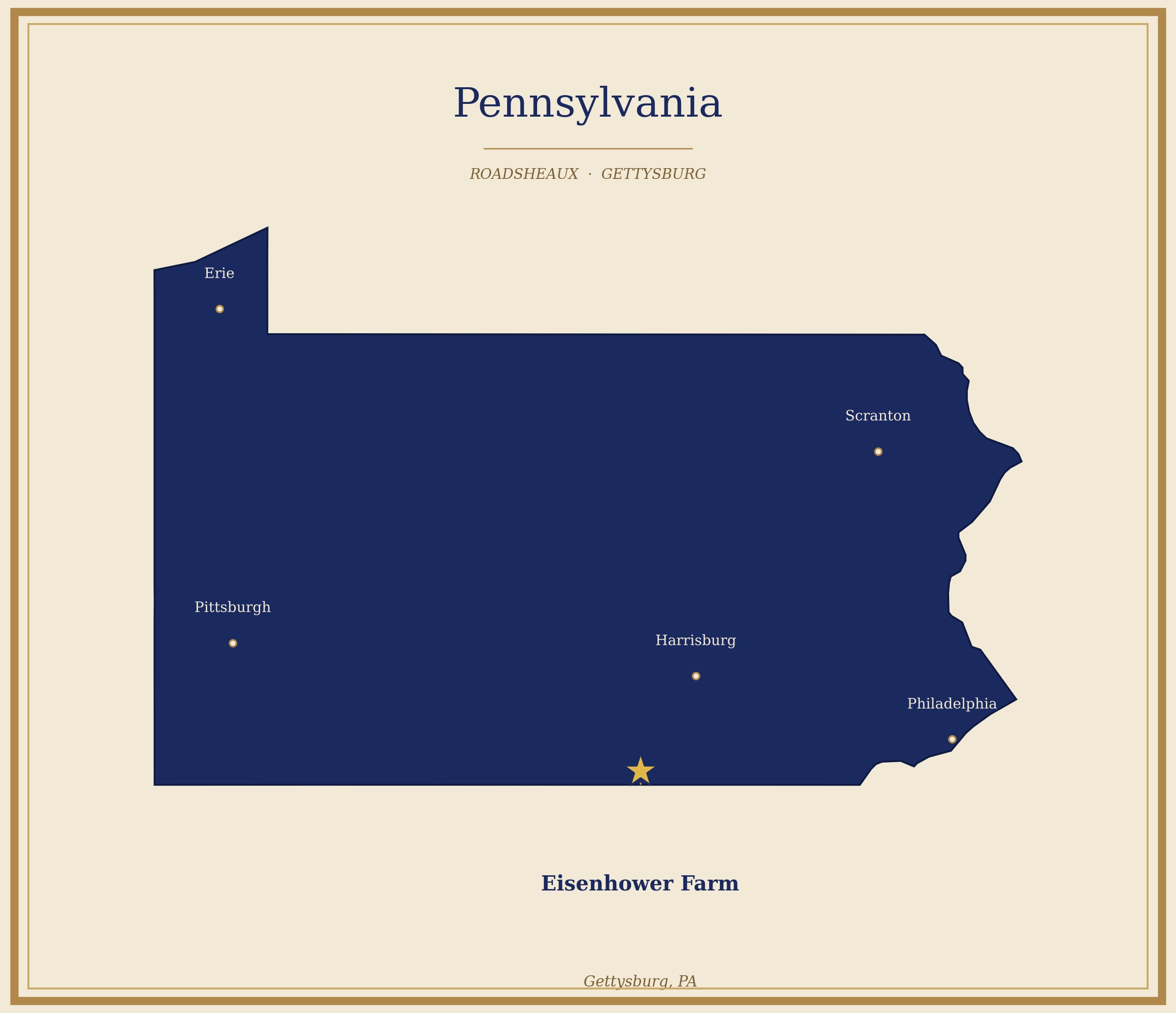 Eisenhower National Historic Site Map Locator