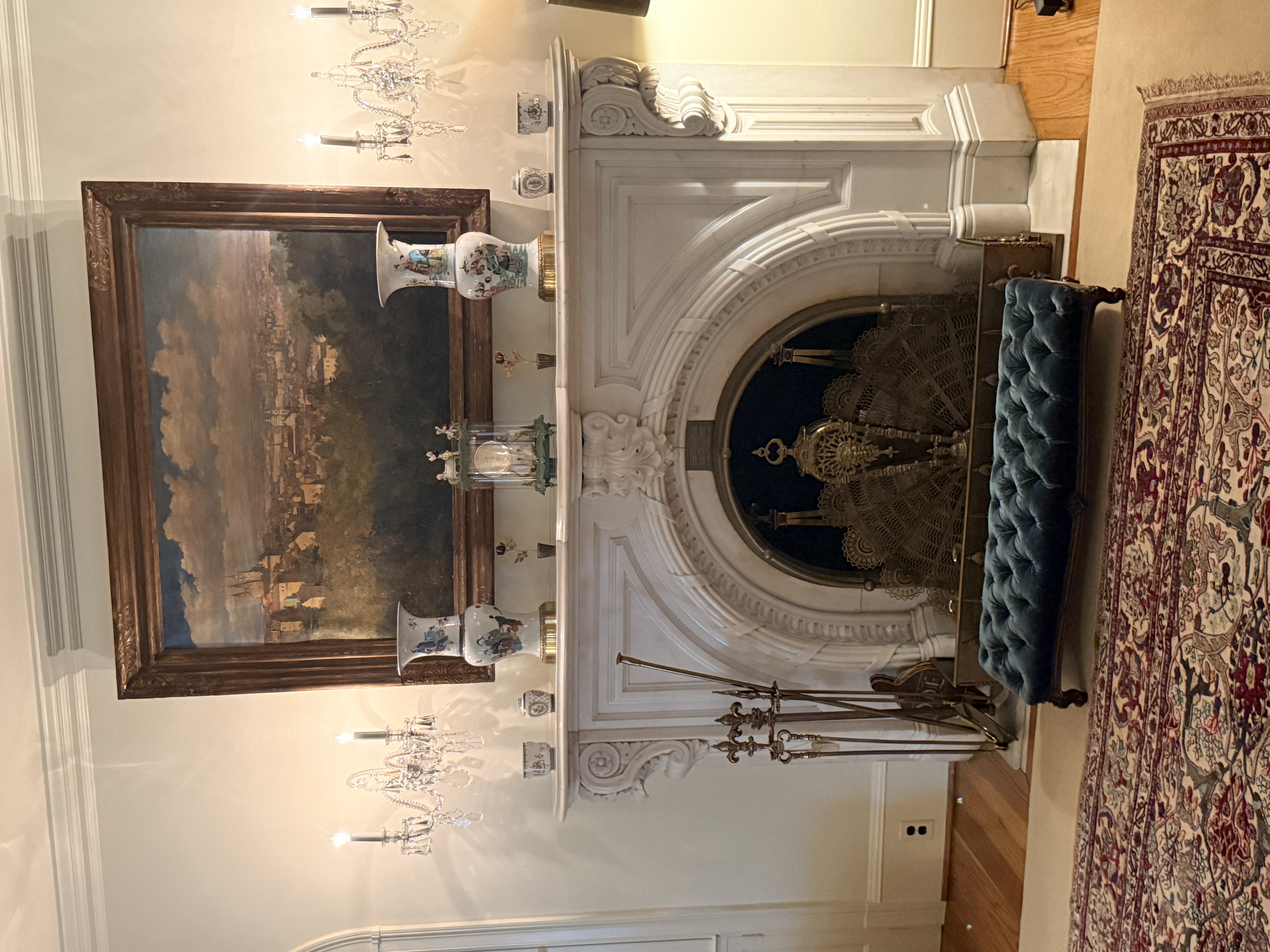 Fireplace at Eisenhower Home - was previously in Lincoln White House