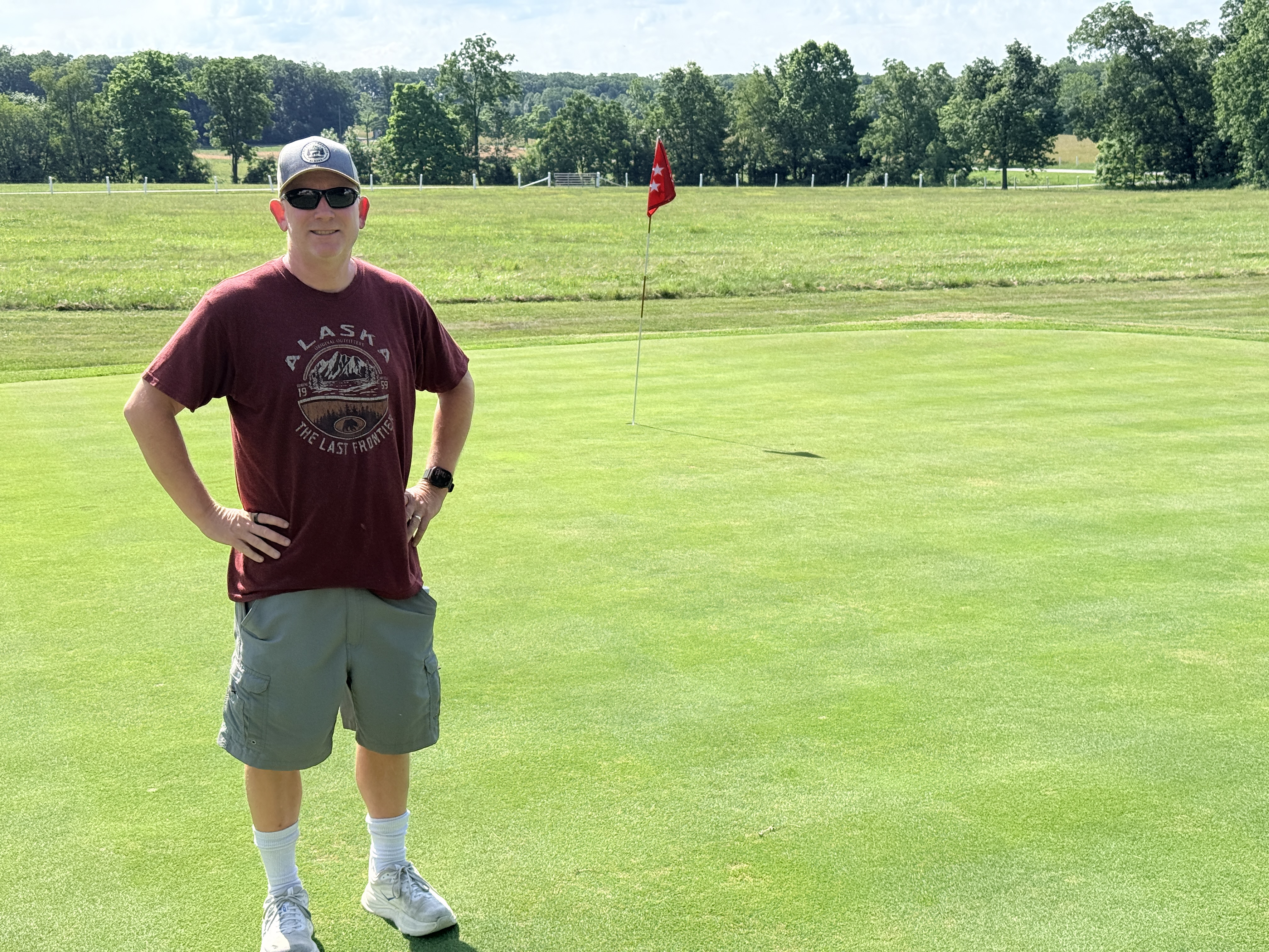 Chad on Eisenhower's Putting Green