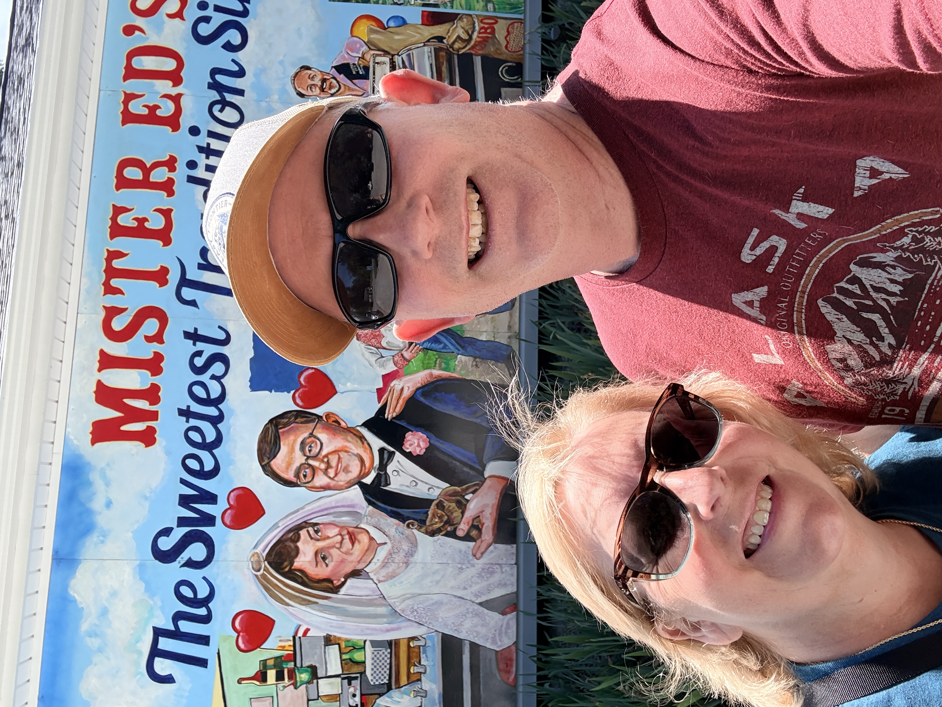 Chad and Donna at Mister Ed's